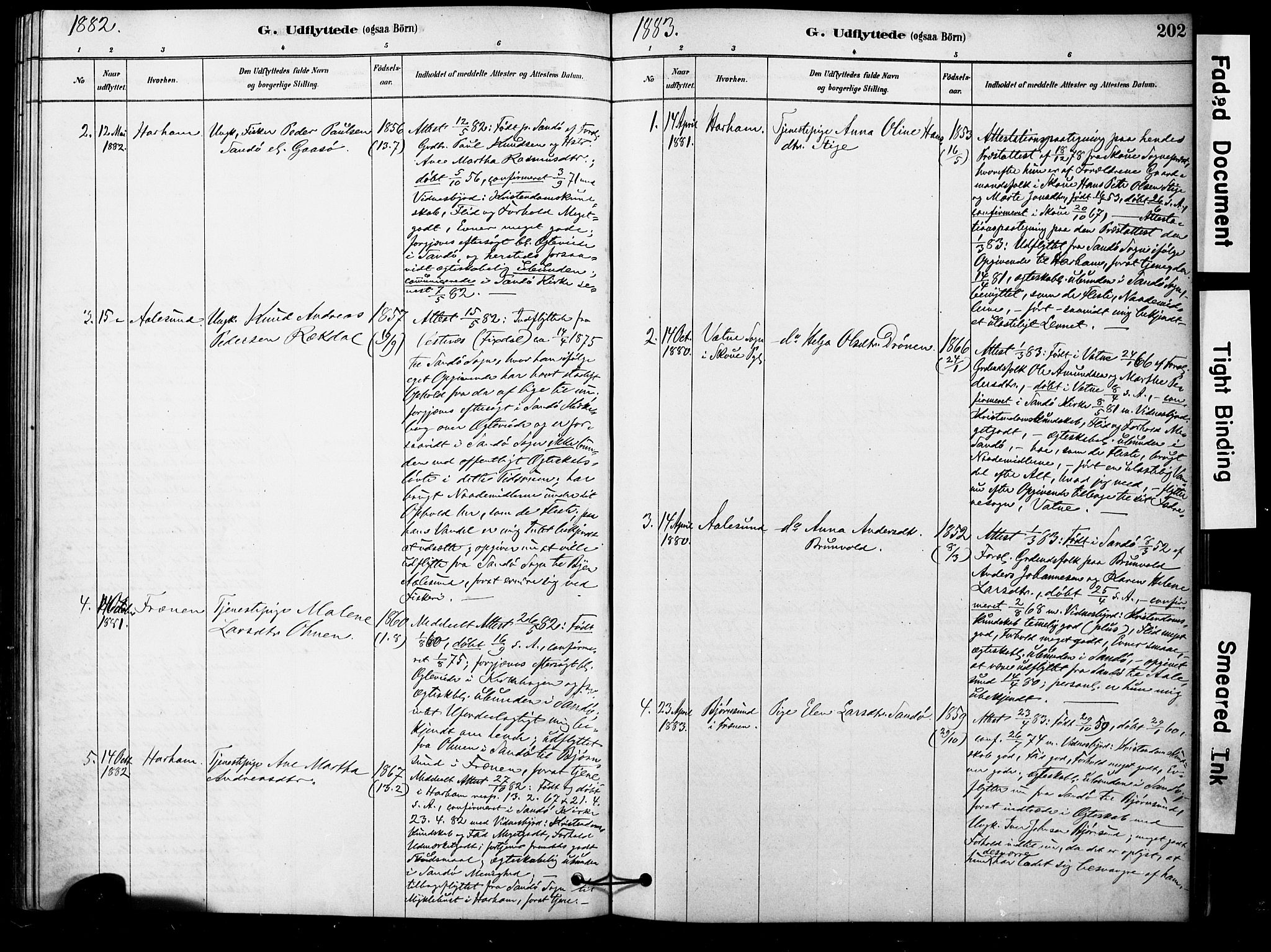 Ministerialprotokoller, klokkerbøker og fødselsregistre - Møre og Romsdal, AV/SAT-A-1454/561/L0729: Parish register (official) no. 561A03, 1878-1900, p. 202