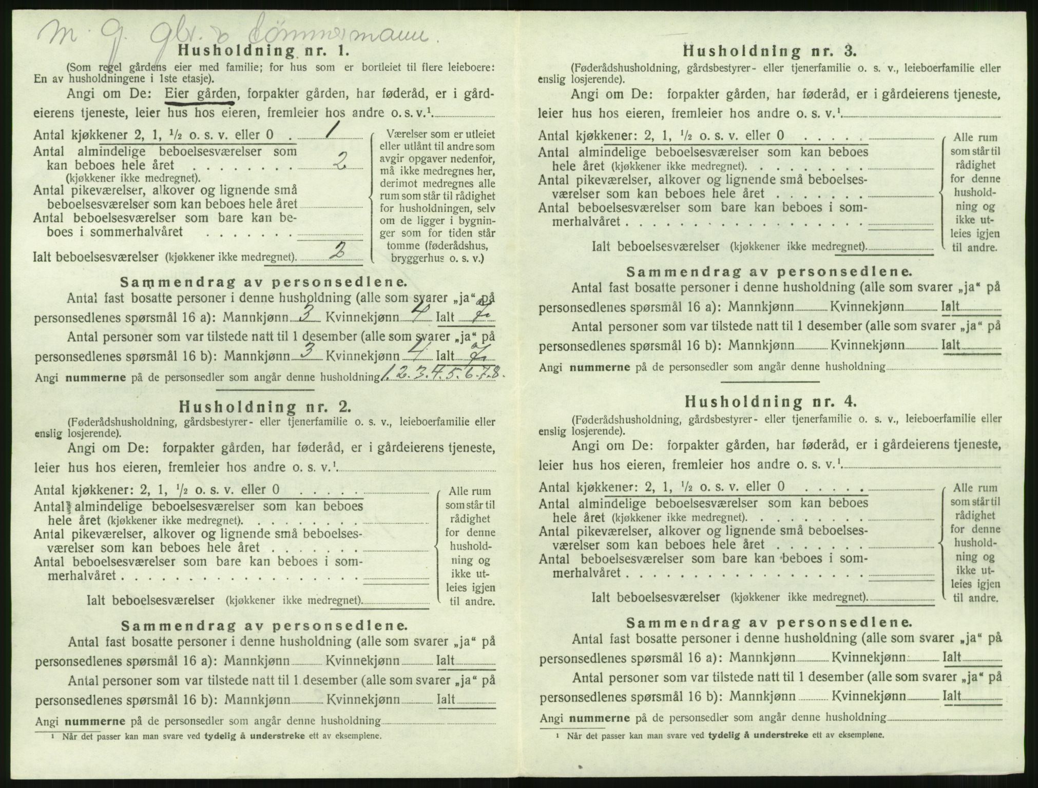 SAT, 1920 census for Herøy (MR), 1920, p. 1022