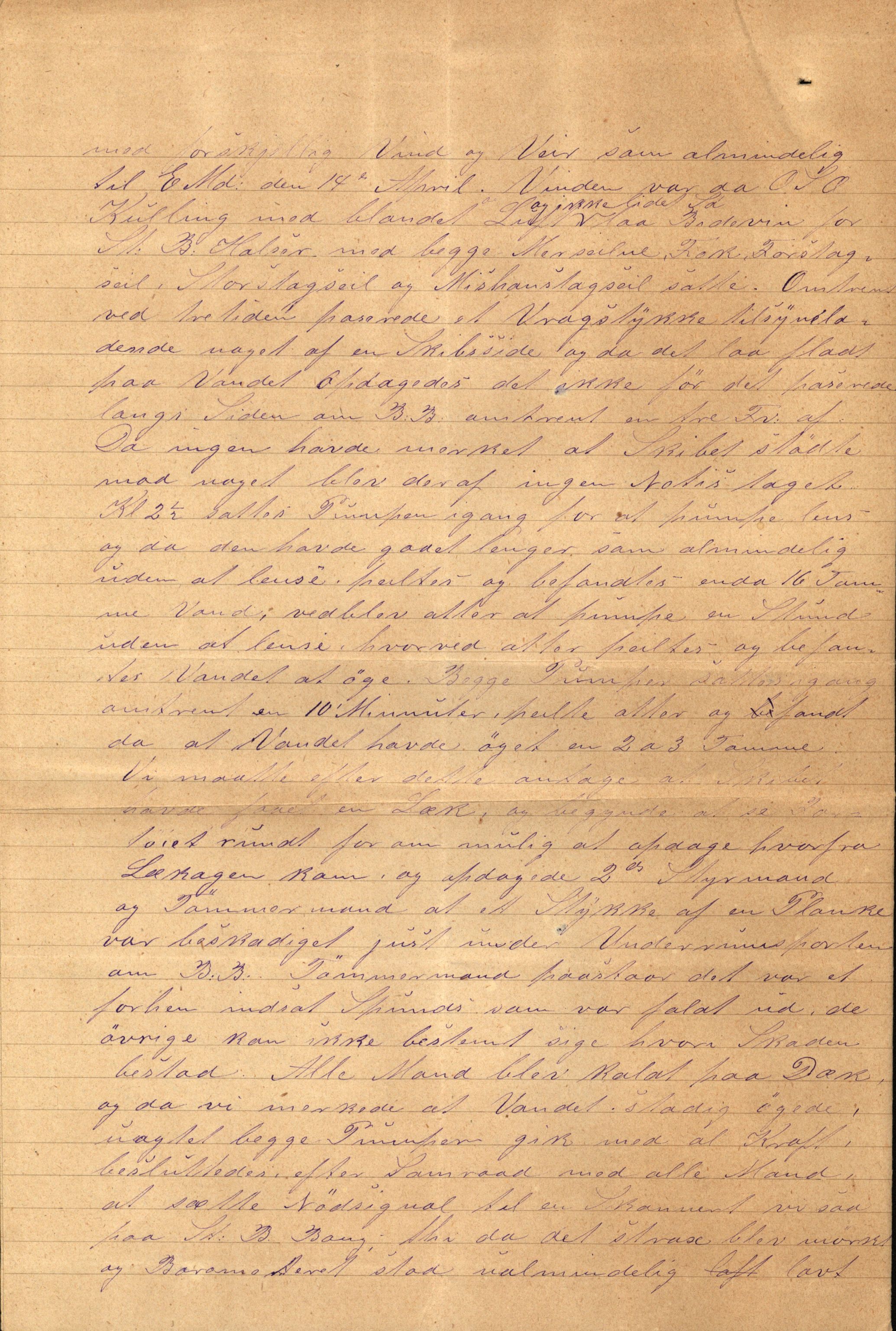 Pa 63 - Østlandske skibsassuranceforening, VEMU/A-1079/G/Ga/L0021/0002: Havaridokumenter / Isbaaden, Ragna, Sylphiden, Nyassa, 1887, p. 33