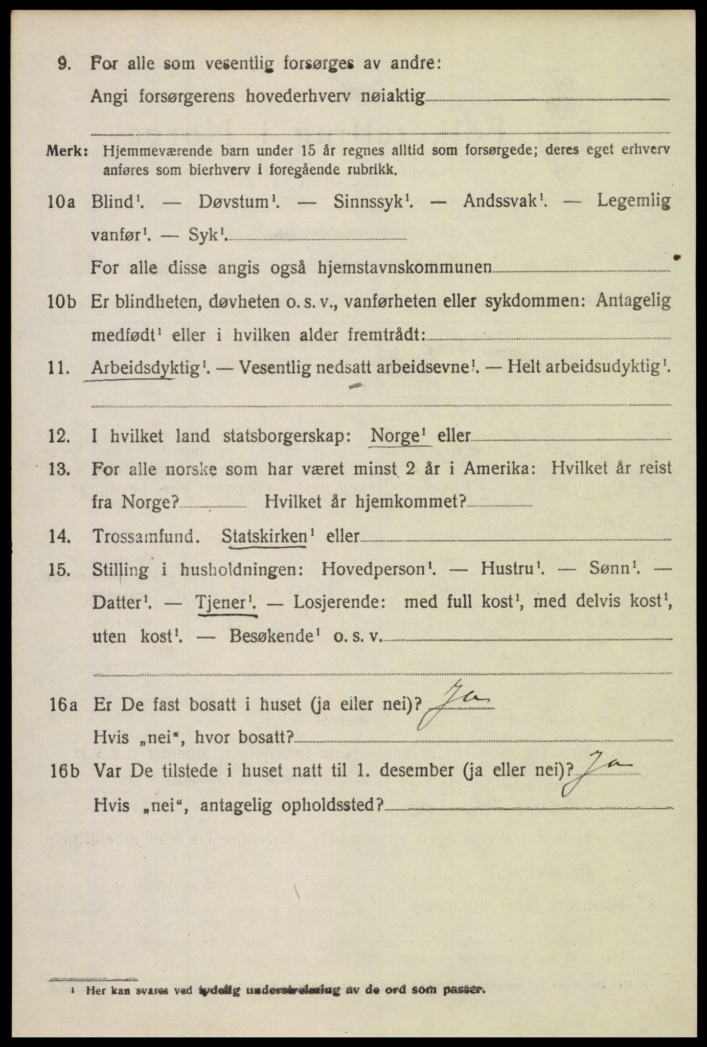 SAH, 1920 census for Fåberg, 1920, p. 13529