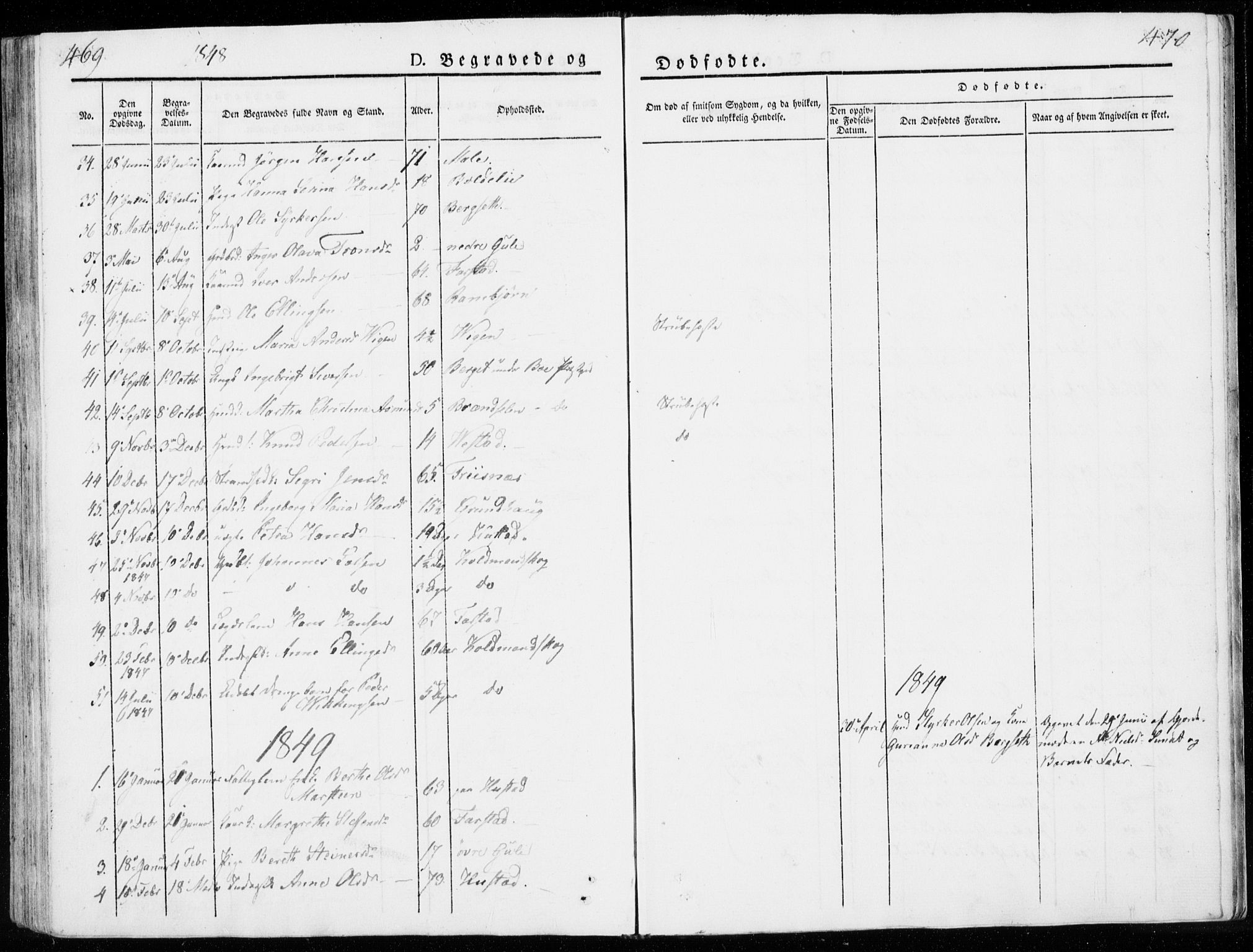 Ministerialprotokoller, klokkerbøker og fødselsregistre - Møre og Romsdal, AV/SAT-A-1454/566/L0766: Parish register (official) no. 566A05, 1842-1851, p. 469-470