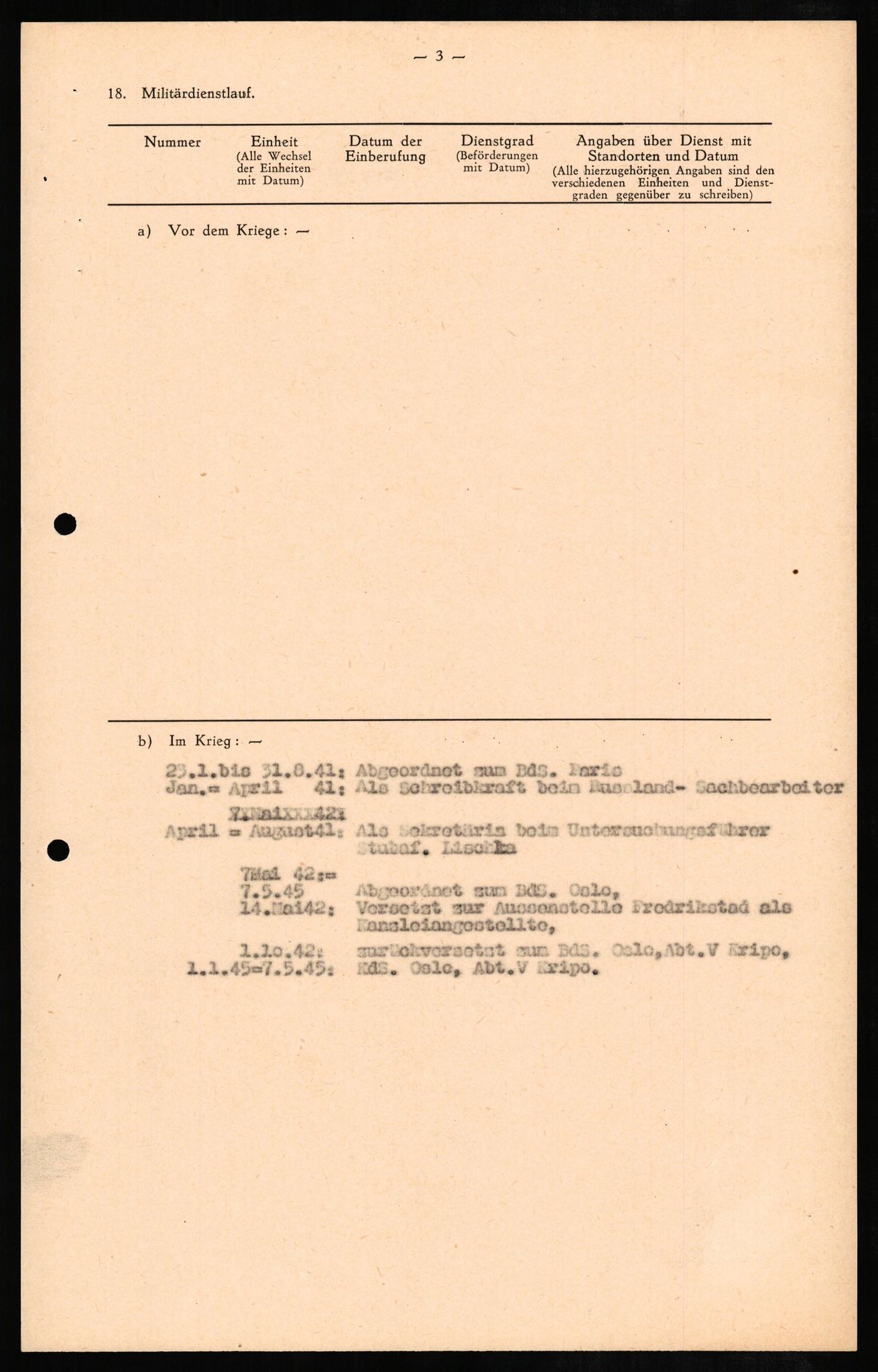 Forsvaret, Forsvarets overkommando II, AV/RA-RAFA-3915/D/Db/L0010: CI Questionaires. Tyske okkupasjonsstyrker i Norge. Tyskere., 1945-1946, p. 215