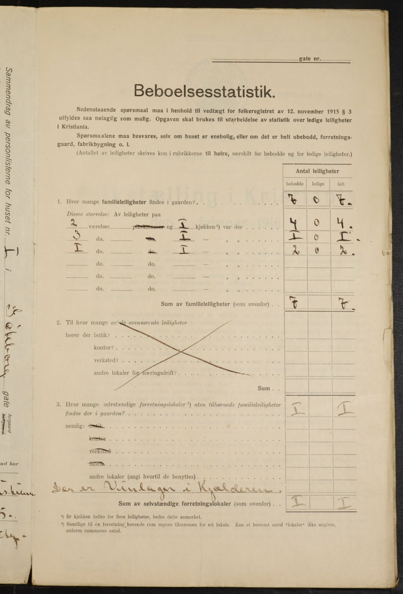 OBA, Municipal Census 1916 for Kristiania, 1916, p. 33241