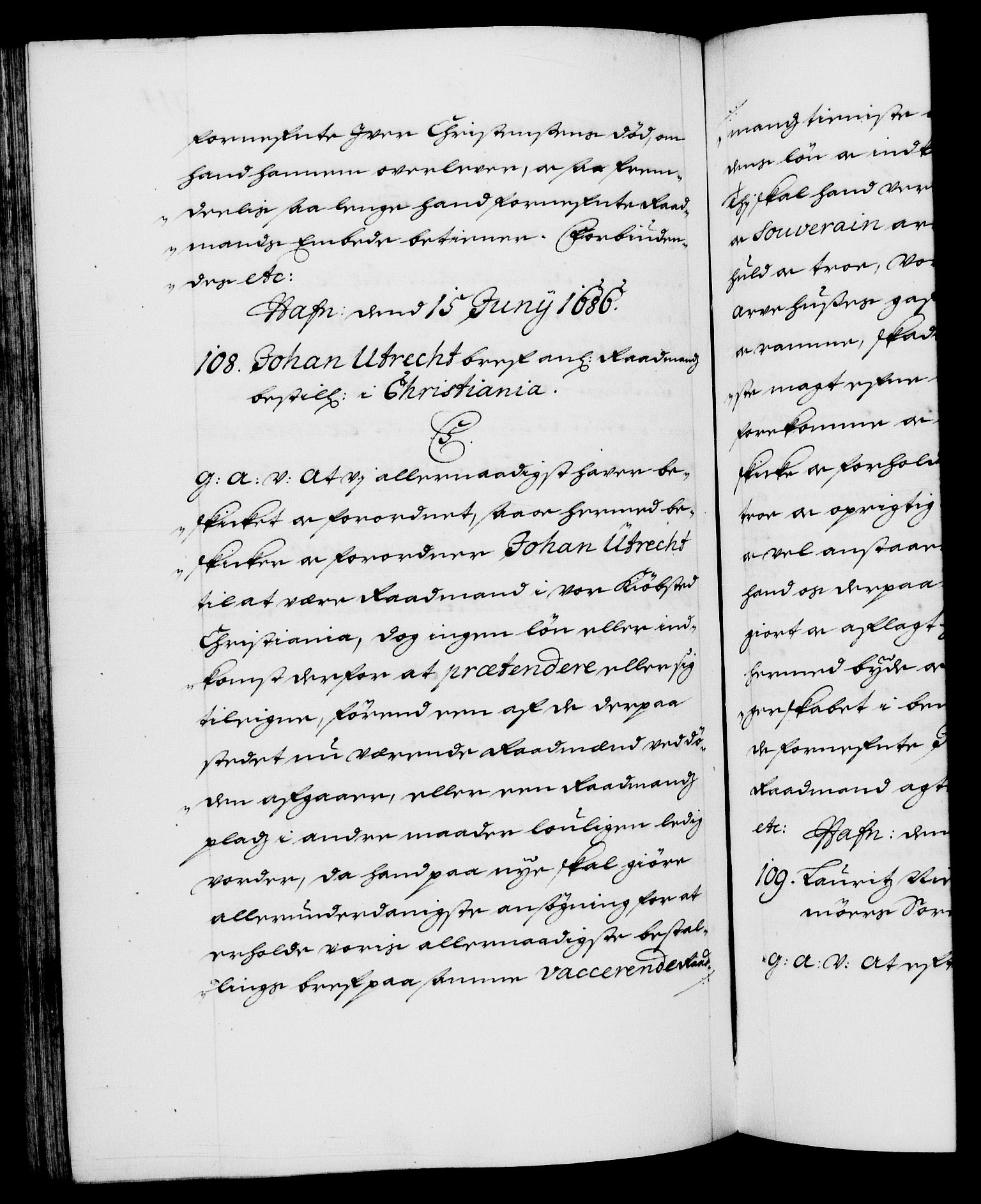 Danske Kanselli 1572-1799, AV/RA-EA-3023/F/Fc/Fca/Fcaa/L0014: Norske registre (mikrofilm), 1685-1687, p. 314b