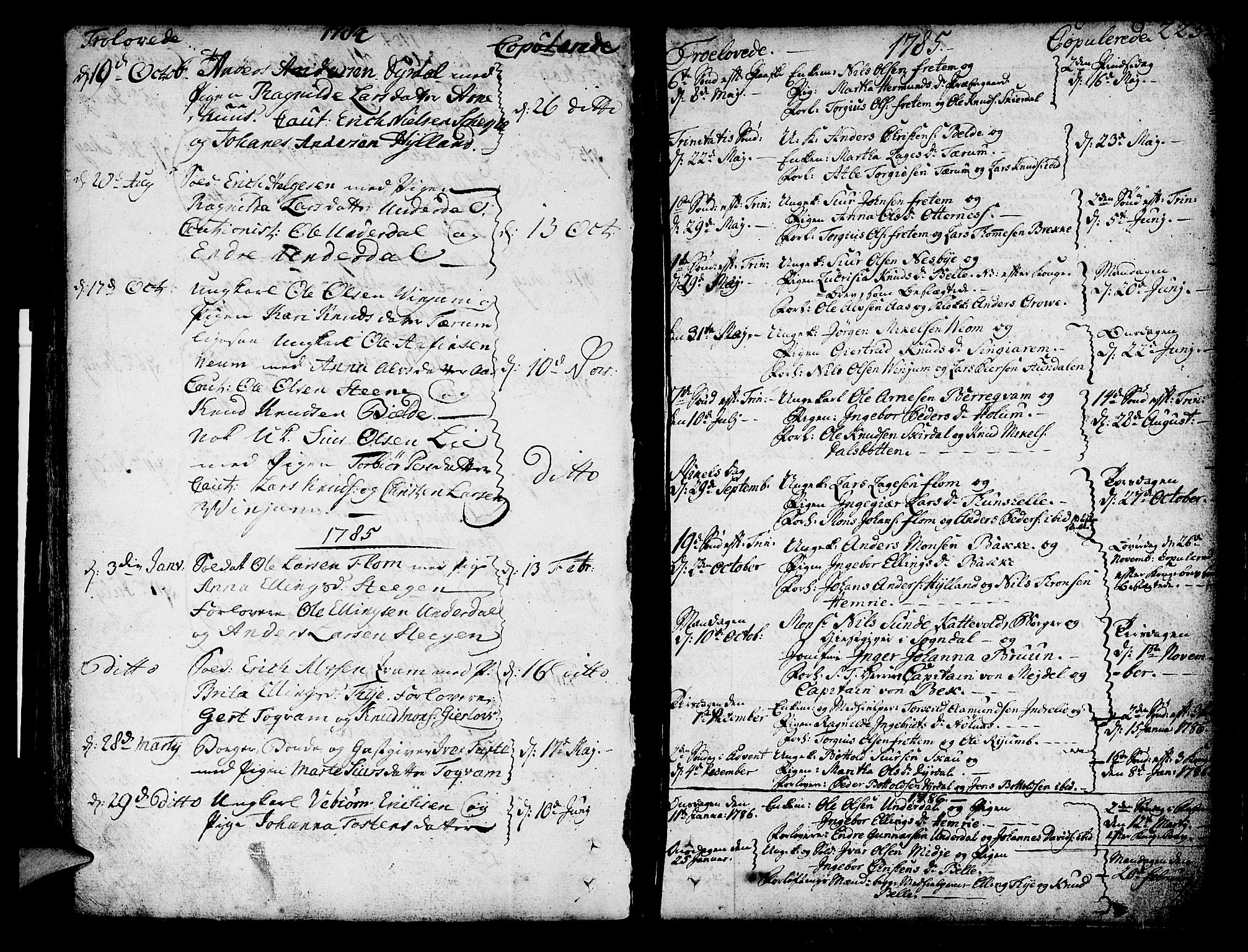 Aurland sokneprestembete, SAB/A-99937/H/Ha/Haa/L0004: Parish register (official) no. A 4, 1756-1801, p. 225