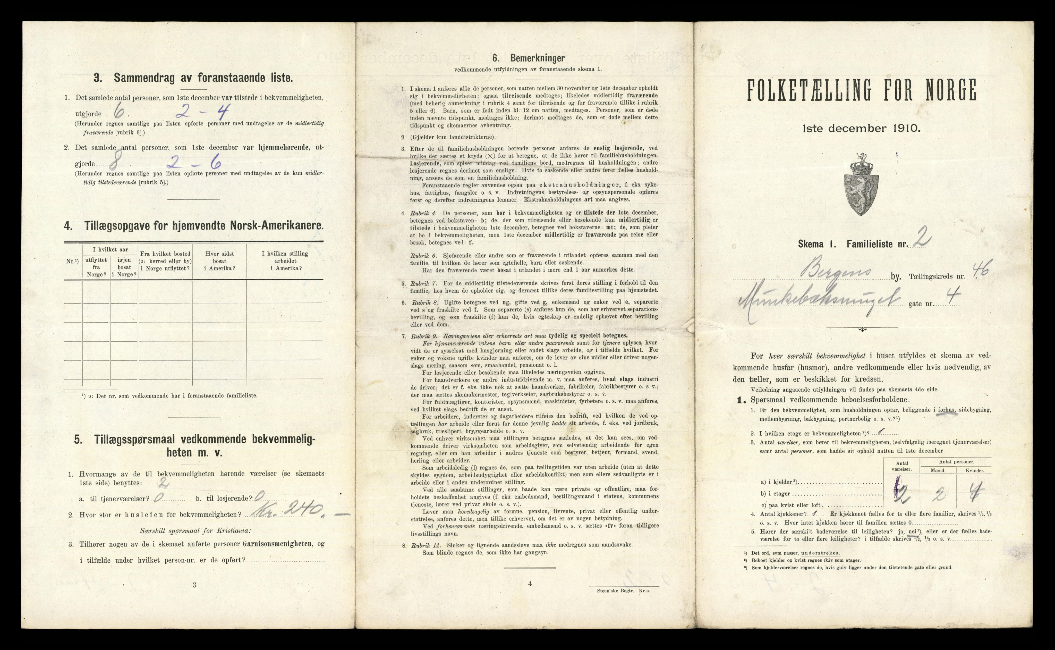 RA, 1910 census for Bergen, 1910, p. 15267