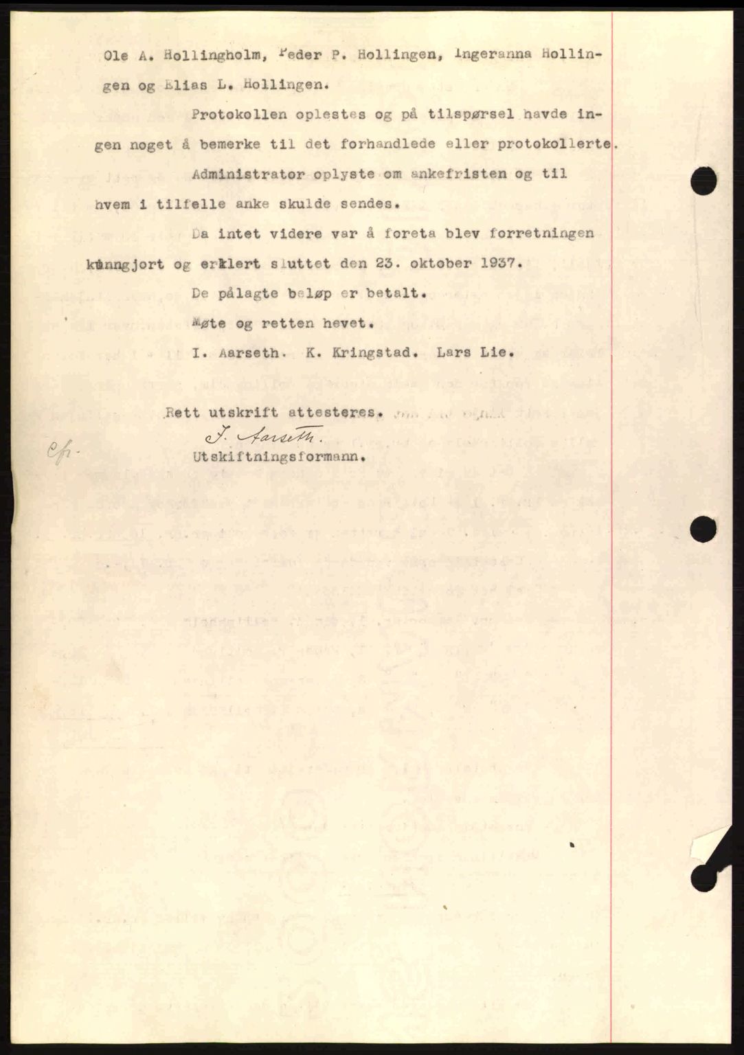 Romsdal sorenskriveri, SAT/A-4149/1/2/2C: Mortgage book no. A4, 1937-1938, Diary no: : 2480/1937