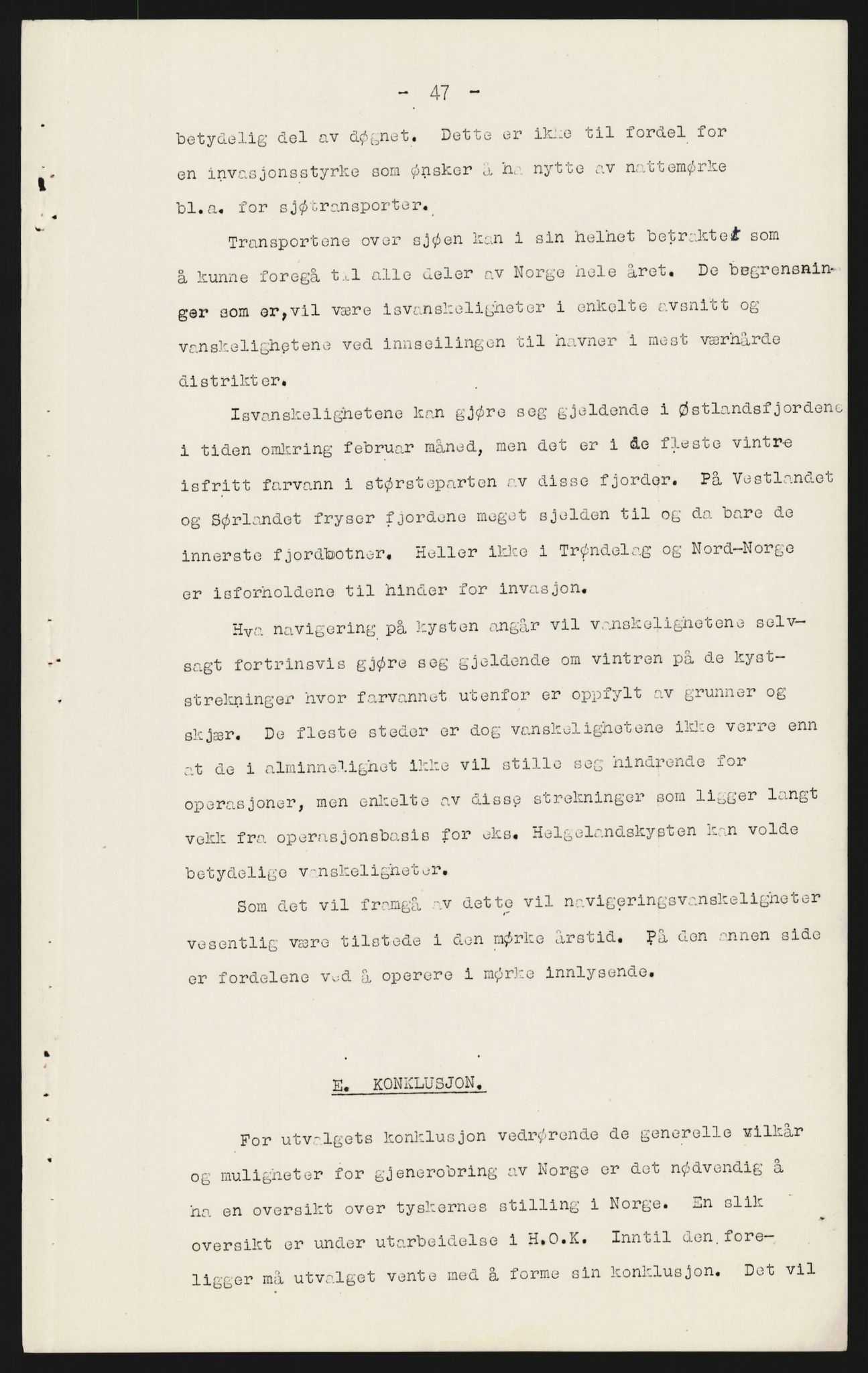 Forsvaret, Forsvarets overkommando, AV/RA-RAFA-1920/Da/L0114: Komiteer, utvalg, forhandlinger, 1942, p. 119