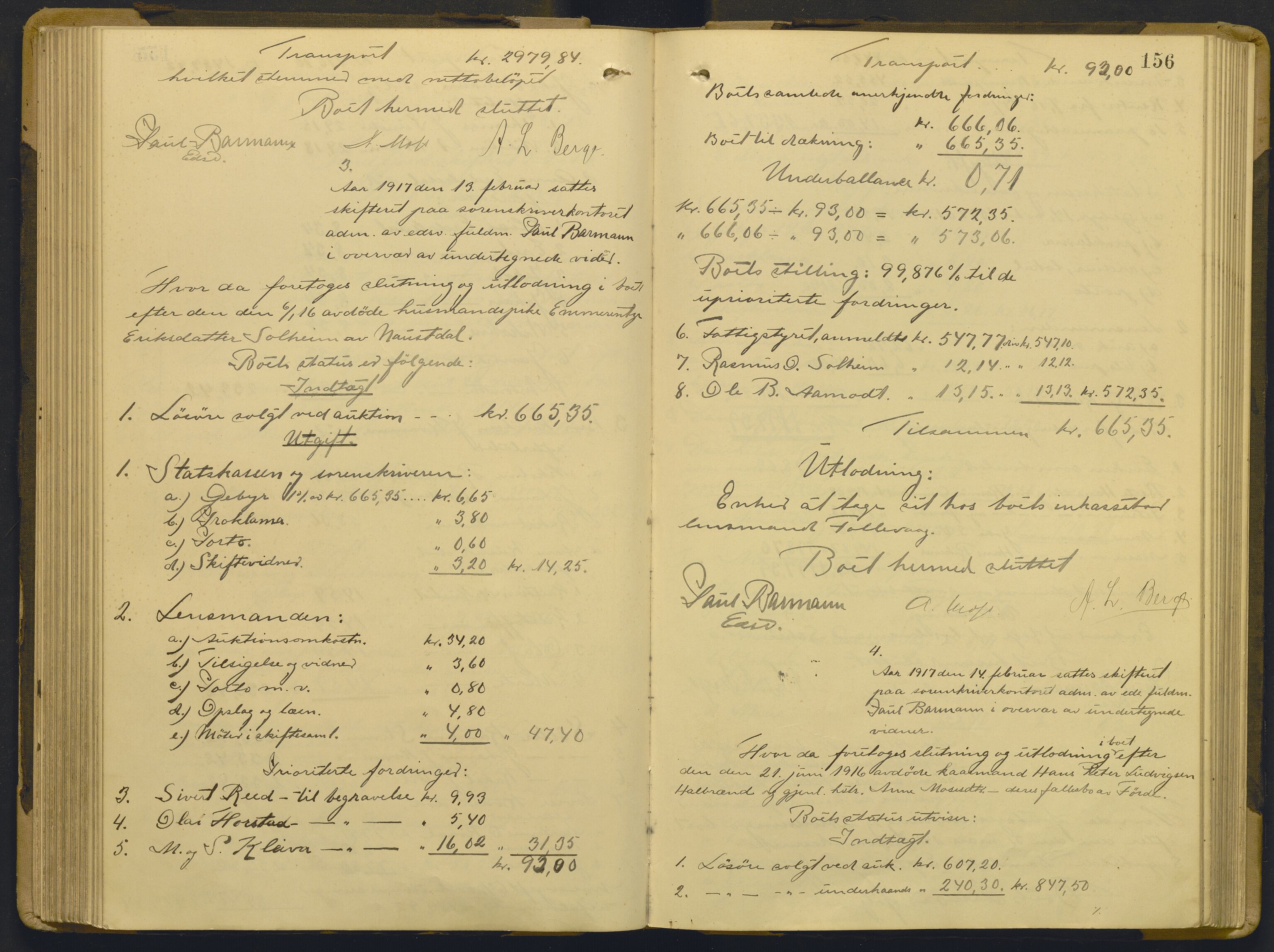 Sunnfjord tingrett, AV/SAB-A-3201/1/H/Hd/L0011: Skifteutlodningsprotokoll, 1914-1920, p. 155b-156a