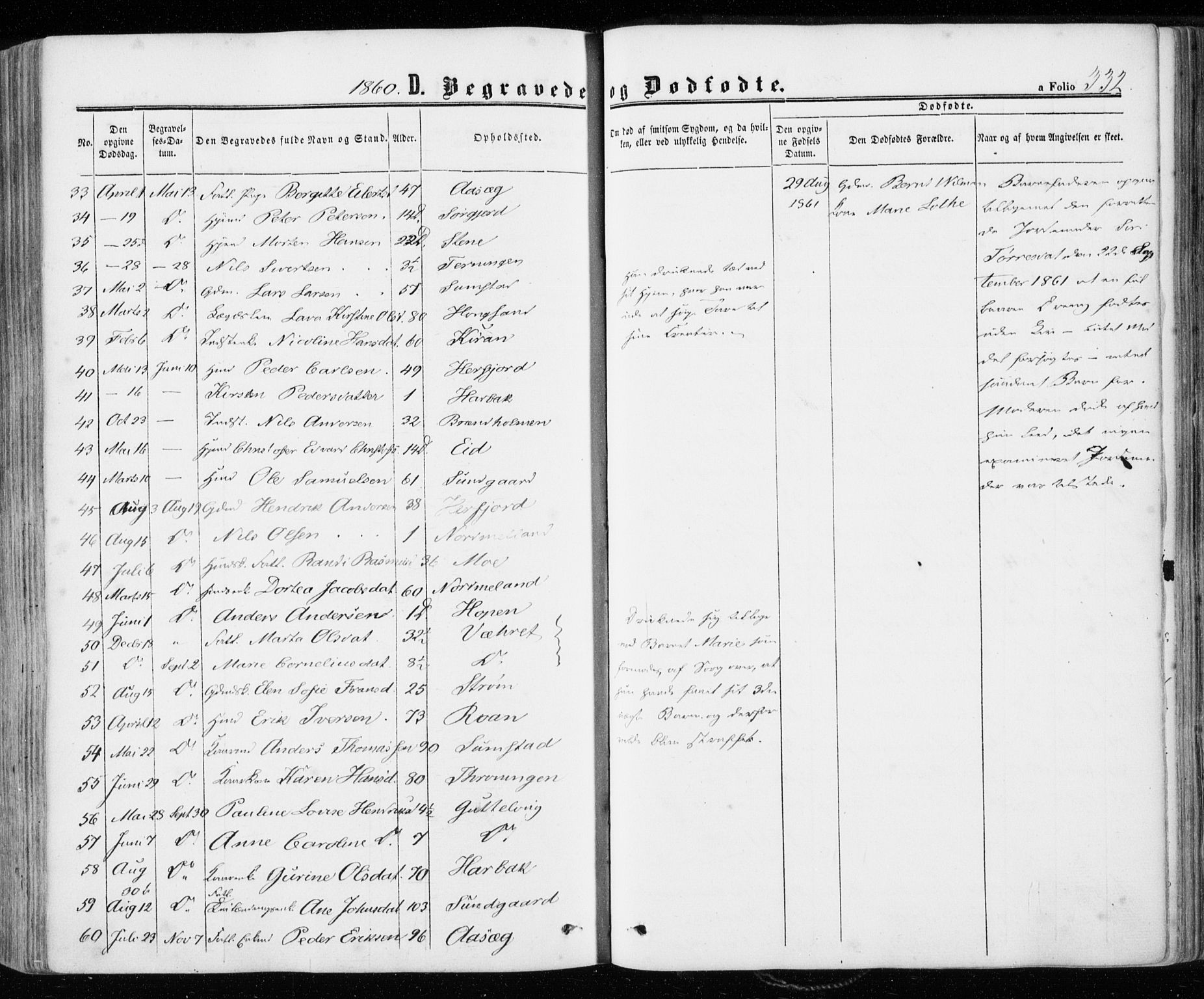 Ministerialprotokoller, klokkerbøker og fødselsregistre - Sør-Trøndelag, AV/SAT-A-1456/657/L0705: Parish register (official) no. 657A06, 1858-1867, p. 332