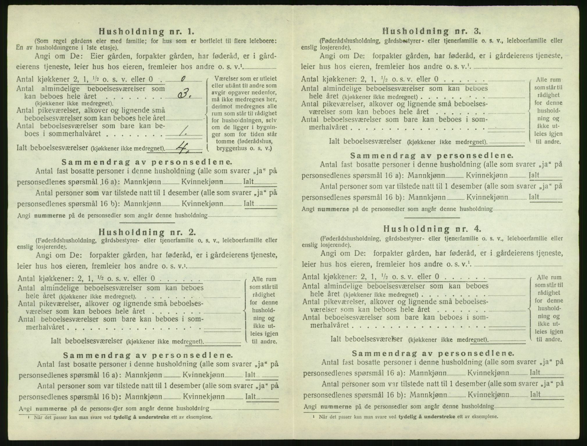 SAK, 1920 census for Gjerstad, 1920, p. 922