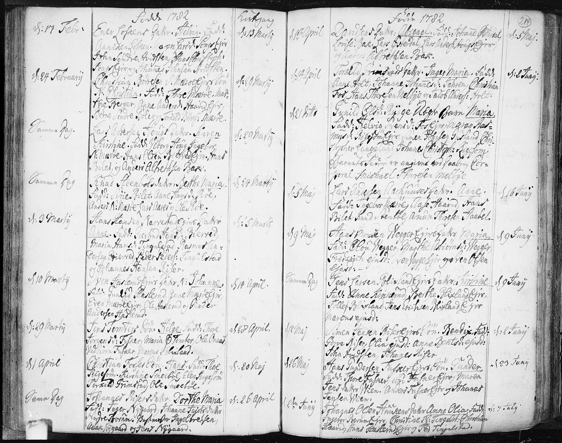 Hobøl prestekontor Kirkebøker, AV/SAO-A-2002/F/Fa/L0001: Parish register (official) no. I 1, 1733-1814, p. 214