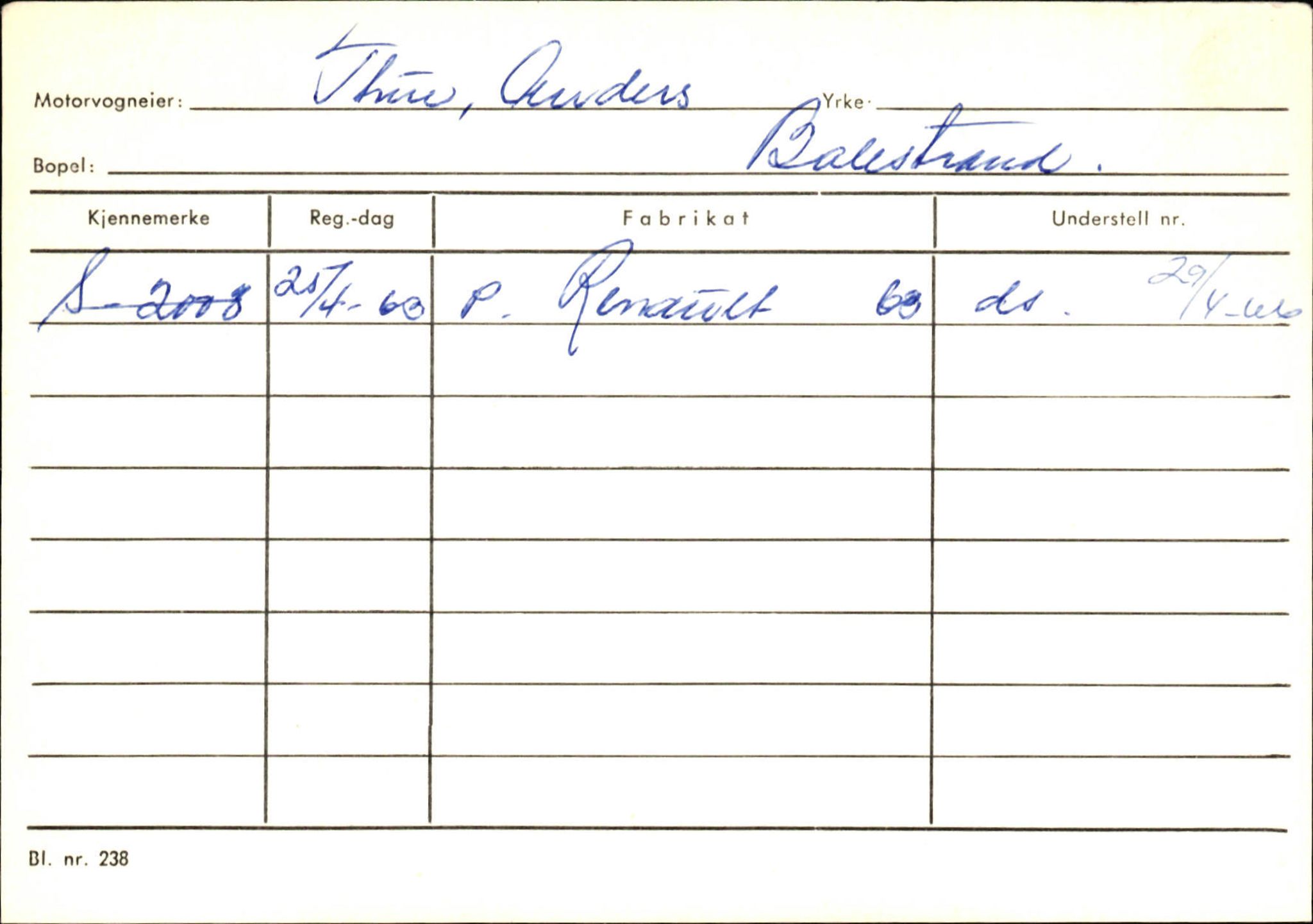 Statens vegvesen, Sogn og Fjordane vegkontor, AV/SAB-A-5301/4/F/L0132: Eigarregister Askvoll A-Å. Balestrand A-Å, 1945-1975, p. 2426