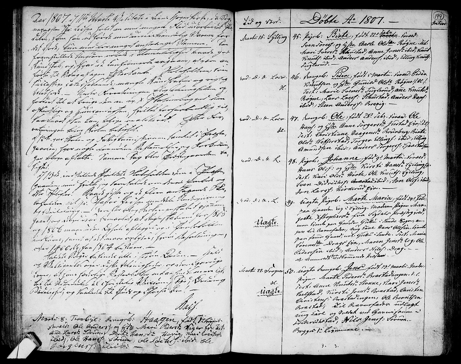 Lier kirkebøker, AV/SAKO-A-230/F/Fa/L0007: Parish register (official) no. I 7, 1794-1813, p. 199