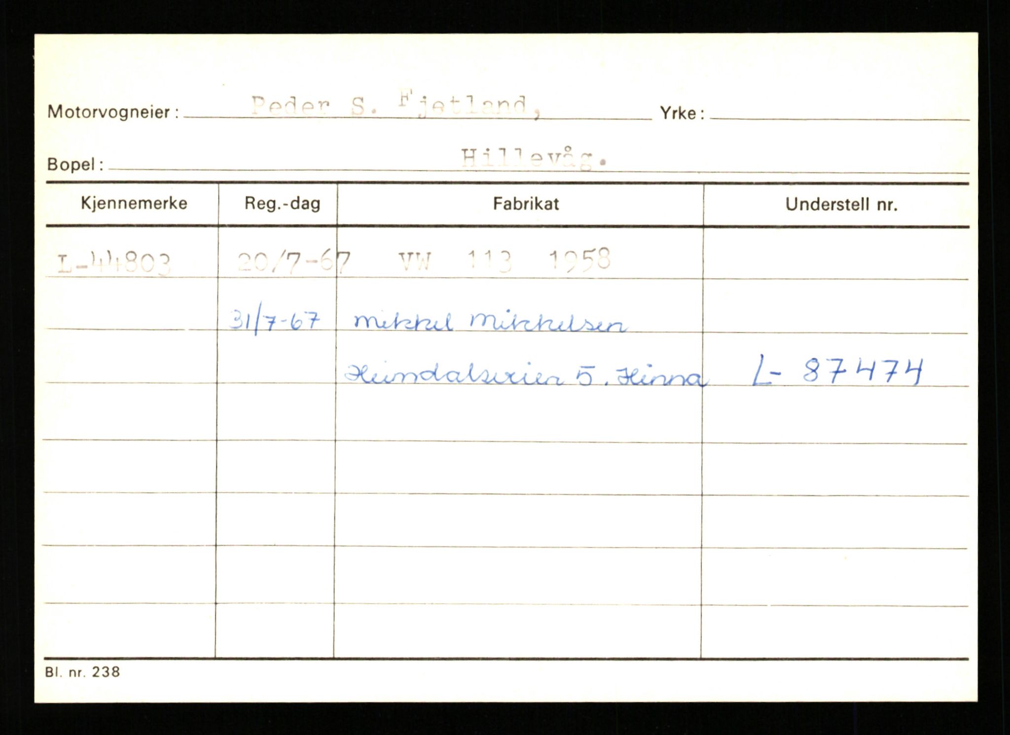 Stavanger trafikkstasjon, SAST/A-101942/0/G/L0006: Registreringsnummer: 34250 - 49007, 1930-1971, p. 2726