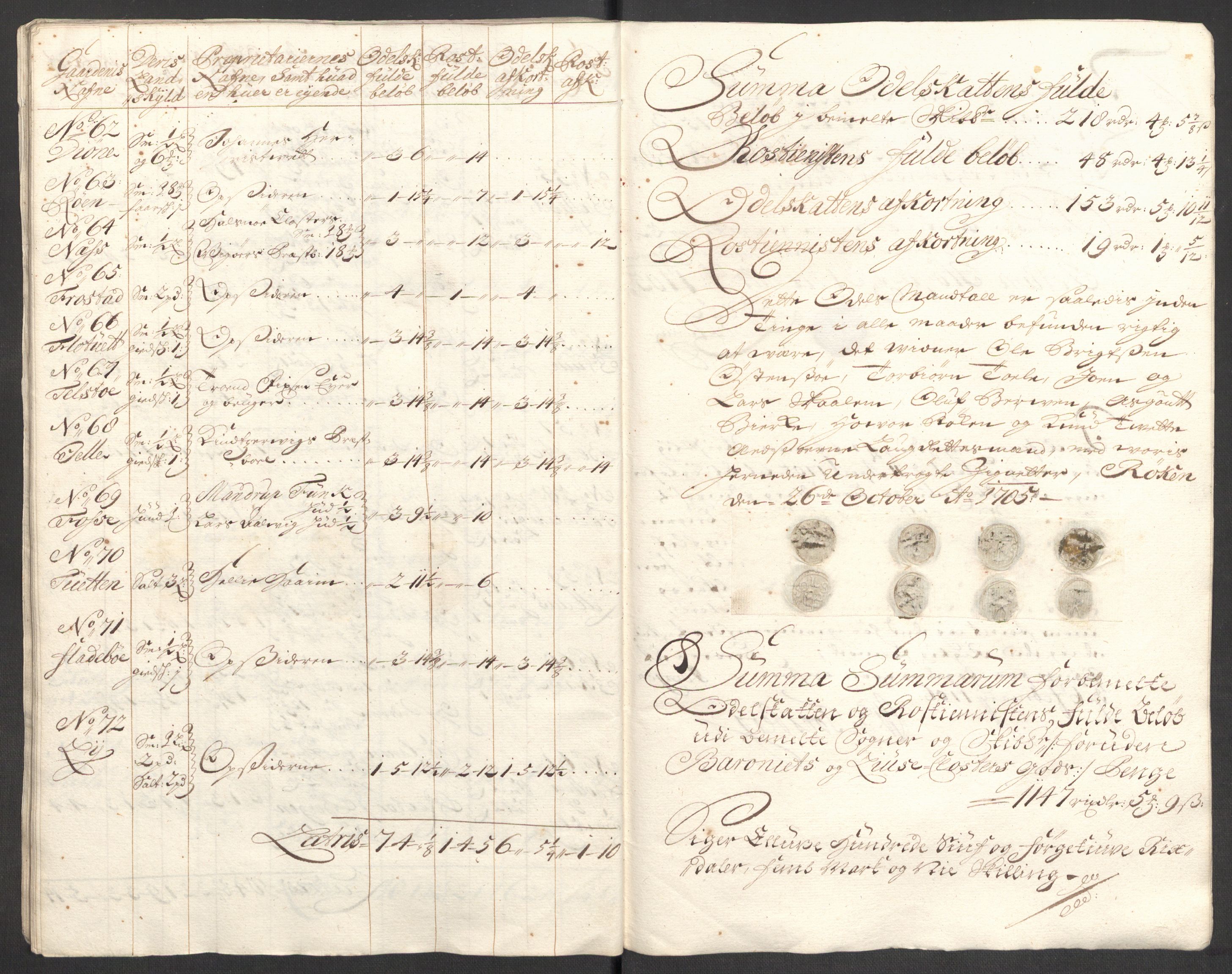 Rentekammeret inntil 1814, Reviderte regnskaper, Fogderegnskap, AV/RA-EA-4092/R48/L2983: Fogderegnskap Sunnhordland og Hardanger, 1705, p. 175