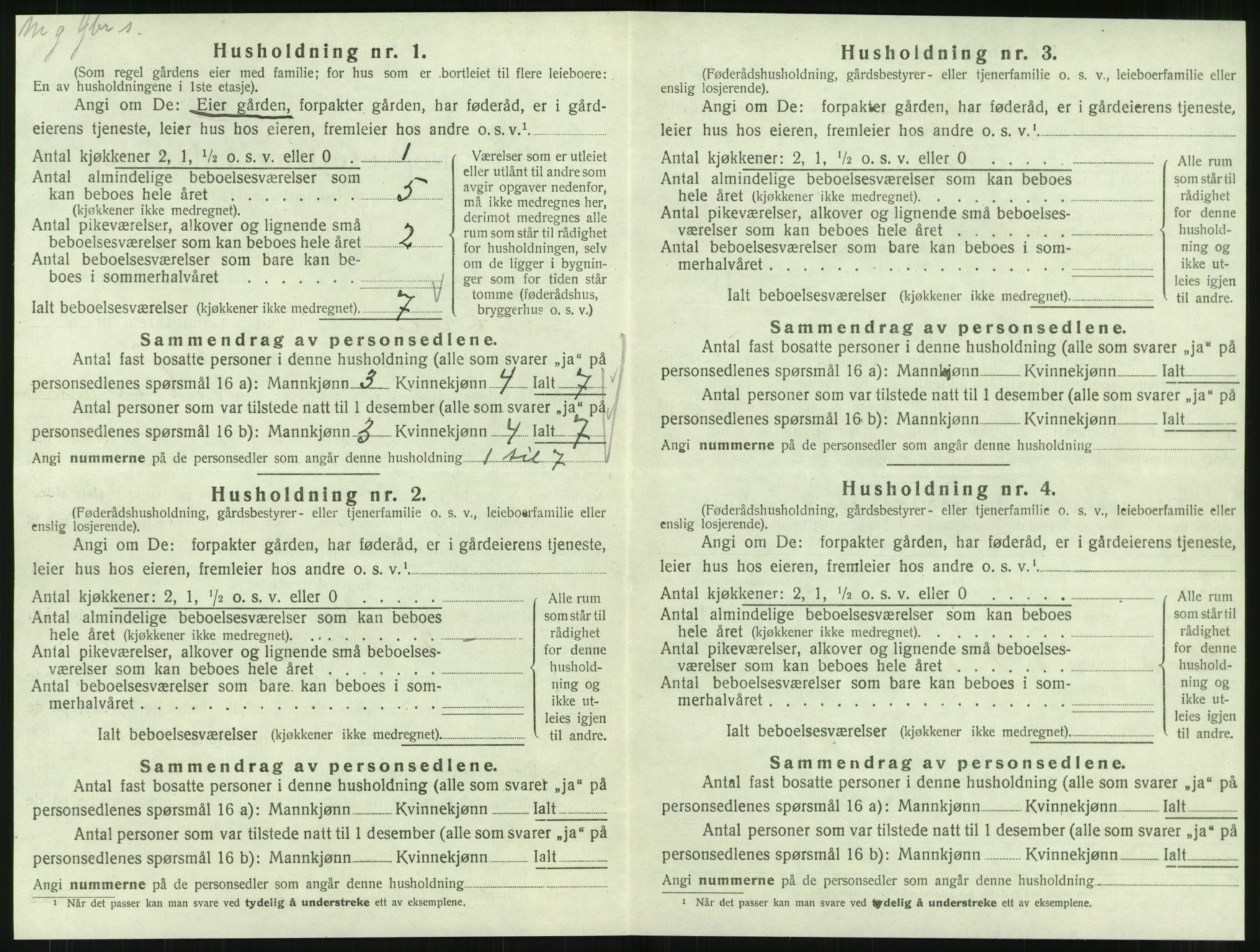 SAT, 1920 census for Røra, 1920, p. 26
