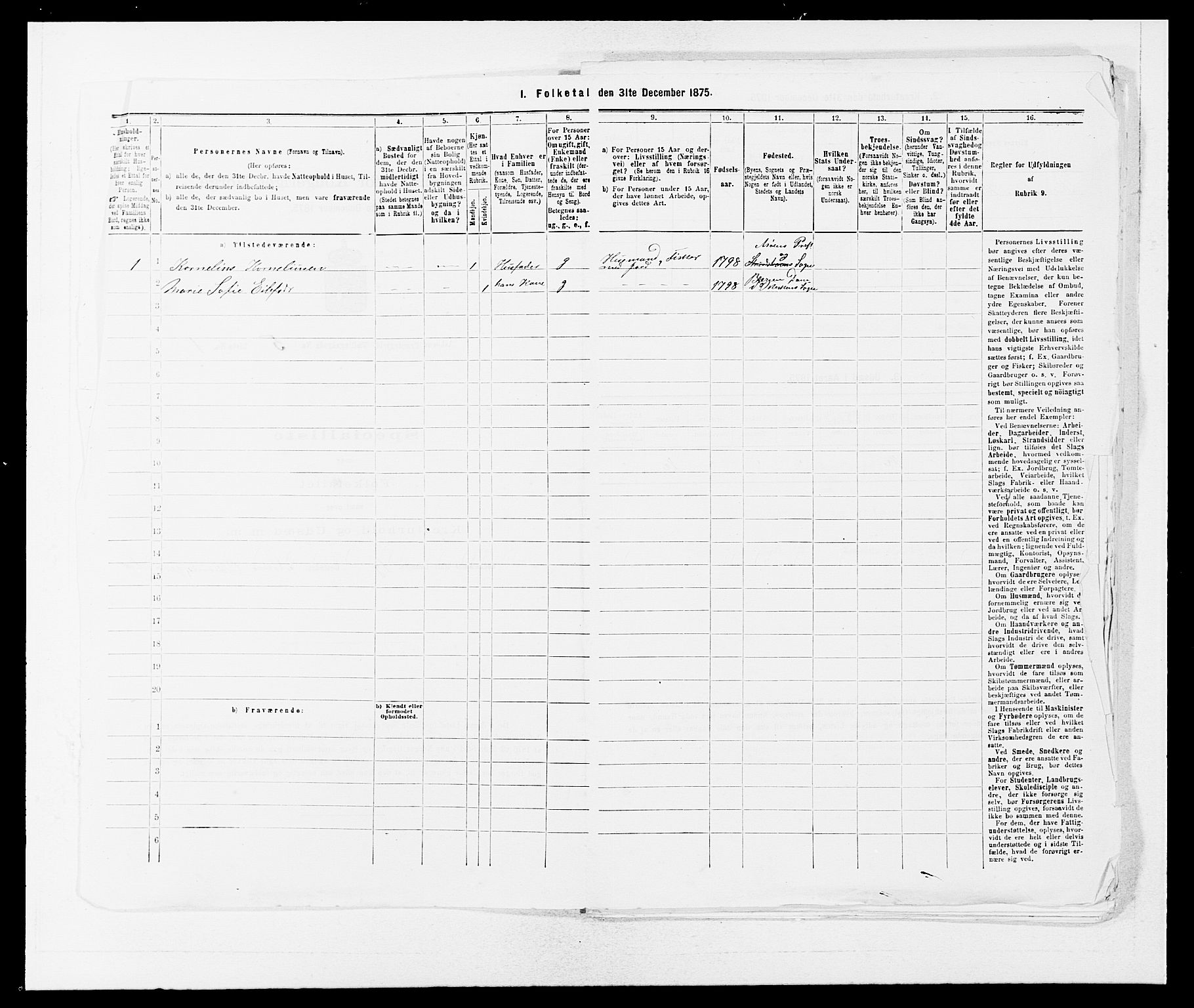 SAB, 1875 census for 1247P Askøy, 1875, p. 586