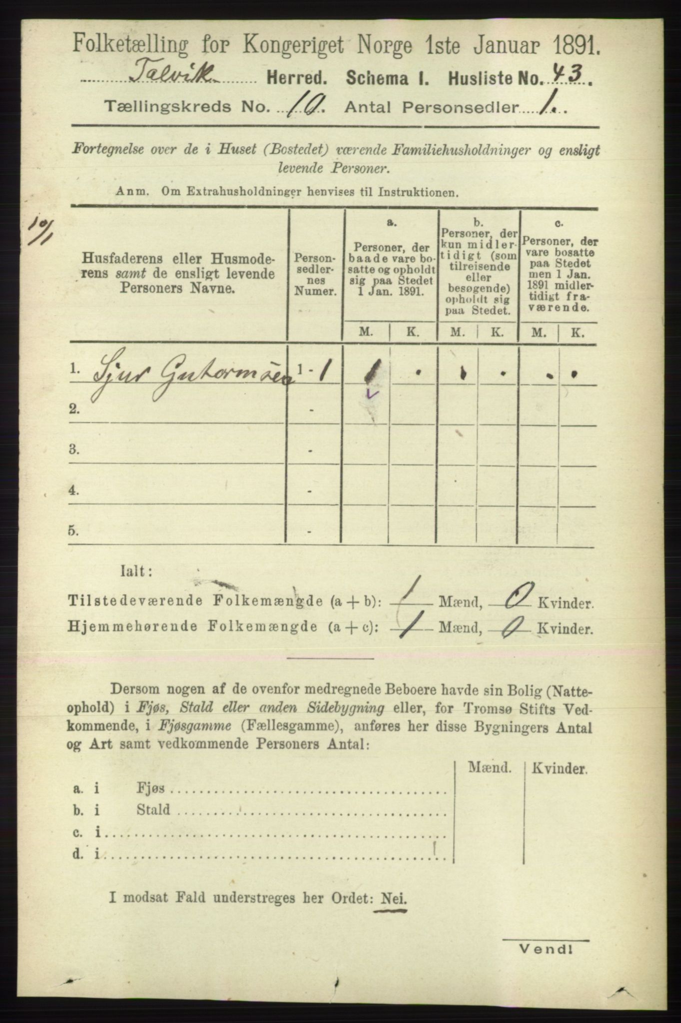 RA, 1891 census for 2013 Talvik, 1891, p. 2324