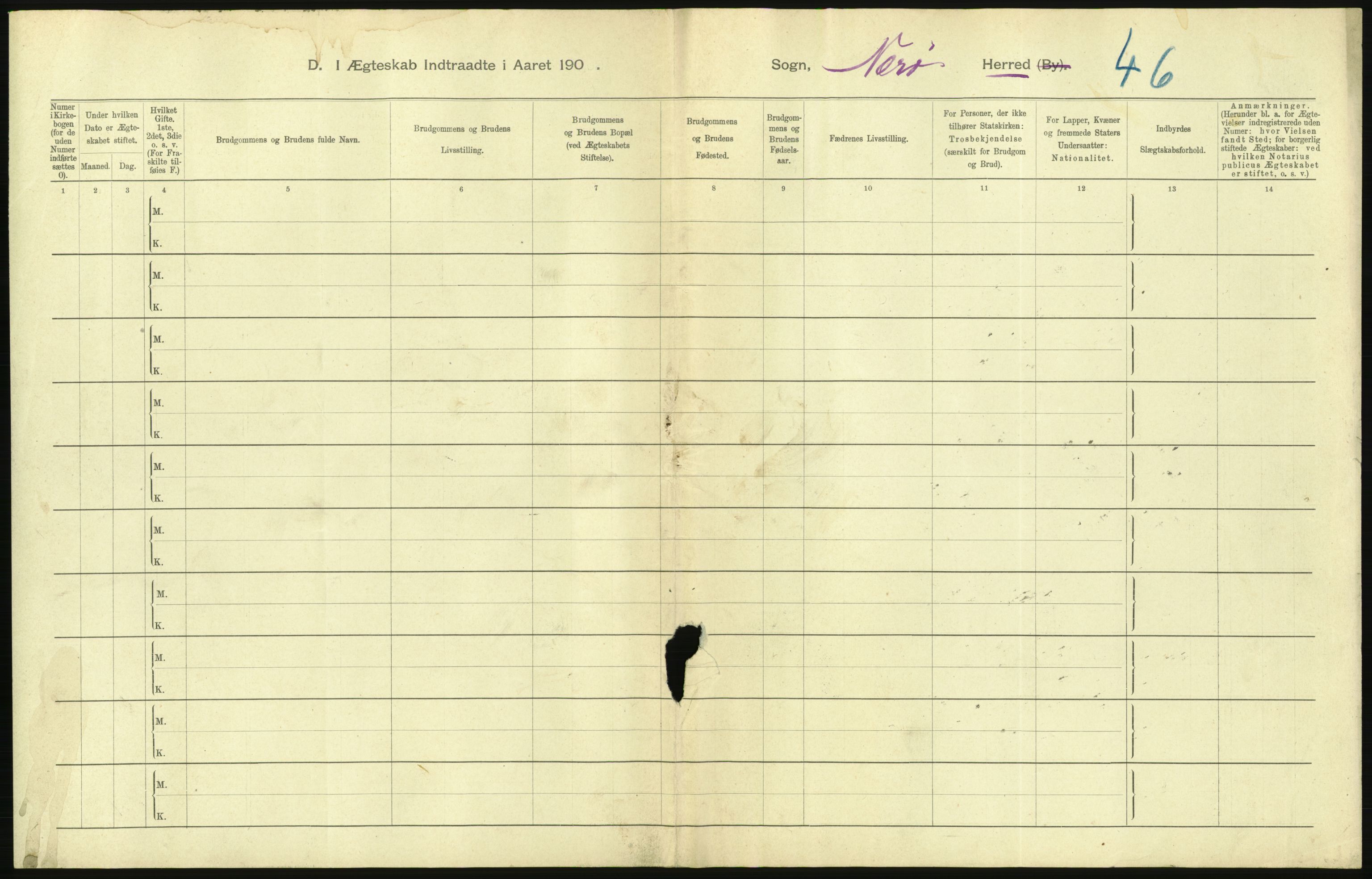 Statistisk sentralbyrå, Sosiodemografiske emner, Befolkning, RA/S-2228/D/Df/Dfa/Dfab/L0019: Nordre Trondhjems amt: Fødte, gifte, døde, 1904, p. 333