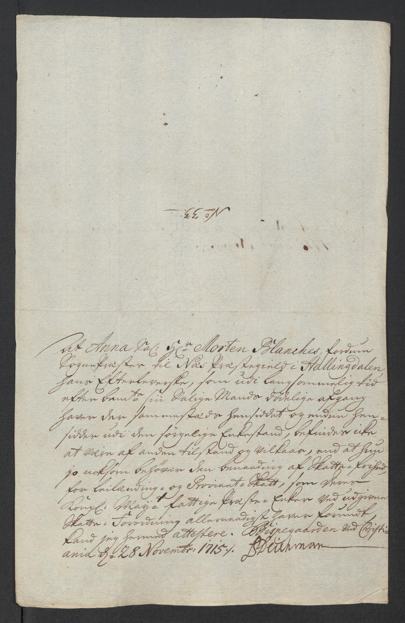 Rentekammeret inntil 1814, Reviderte regnskaper, Fogderegnskap, AV/RA-EA-4092/R23/L1473: Fogderegnskap Ringerike og Hallingdal, 1715, p. 243