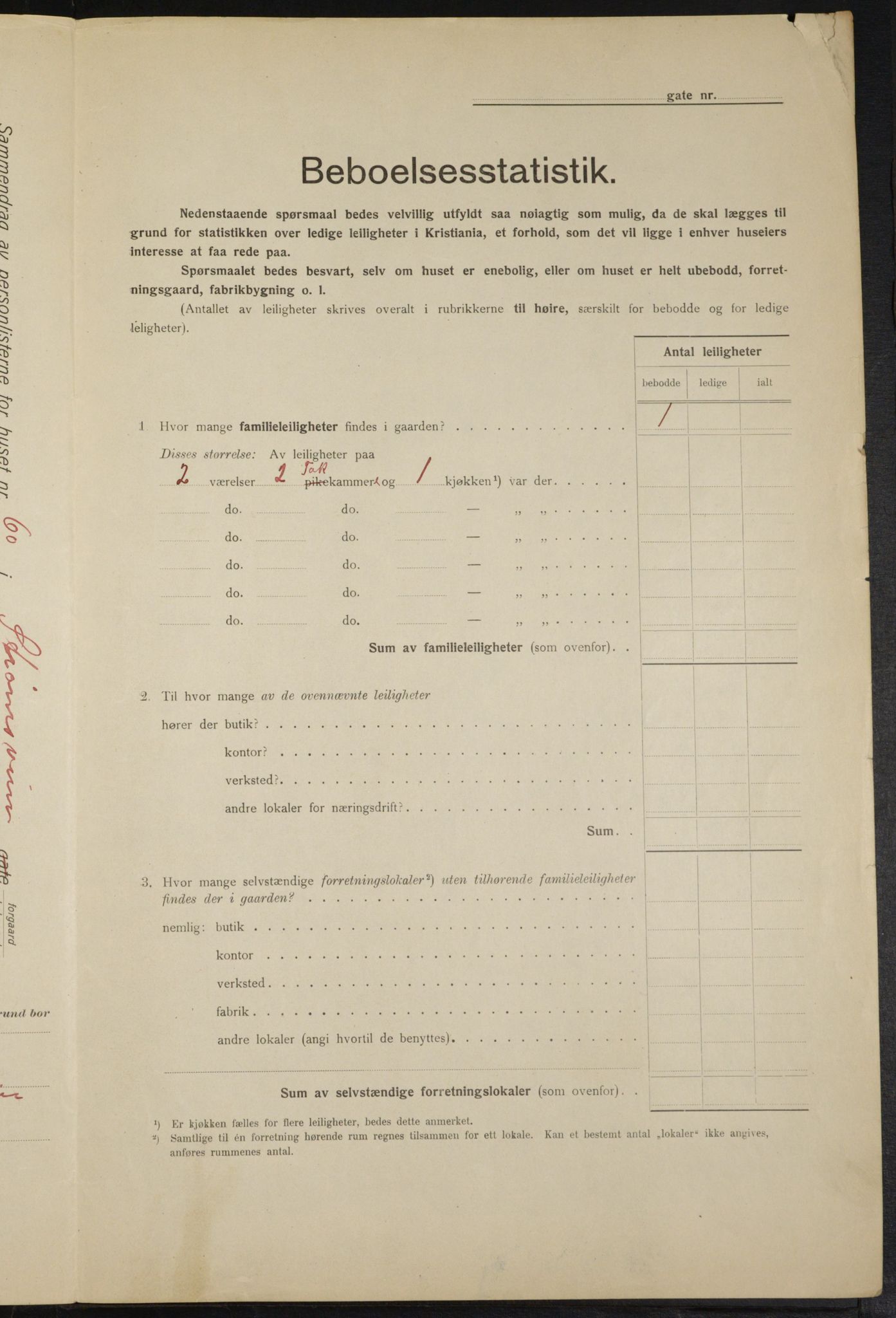 OBA, Municipal Census 1915 for Kristiania, 1915, p. 104604