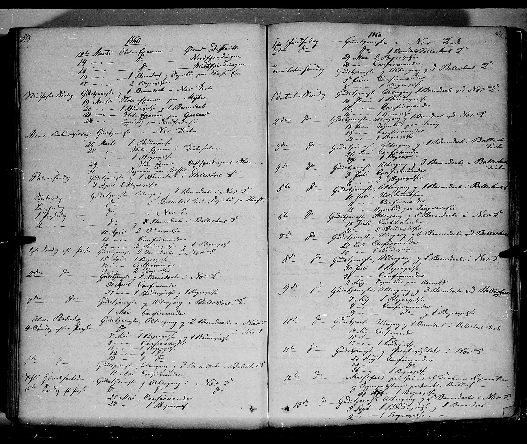 Nes prestekontor, Hedmark, SAH/PREST-020/K/Ka/L0004: Parish register (official) no. 4, 1852-1886, p. 518