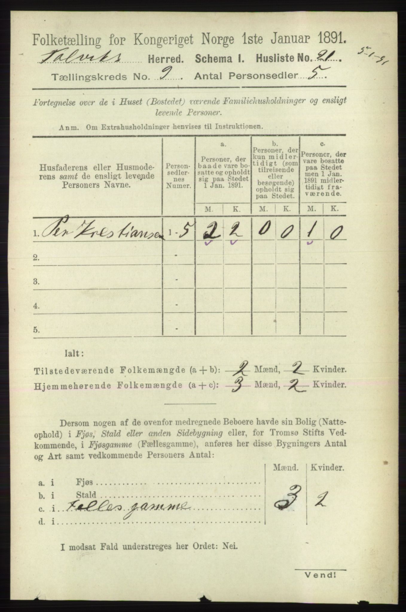 RA, 1891 census for 2013 Talvik, 1891, p. 2166