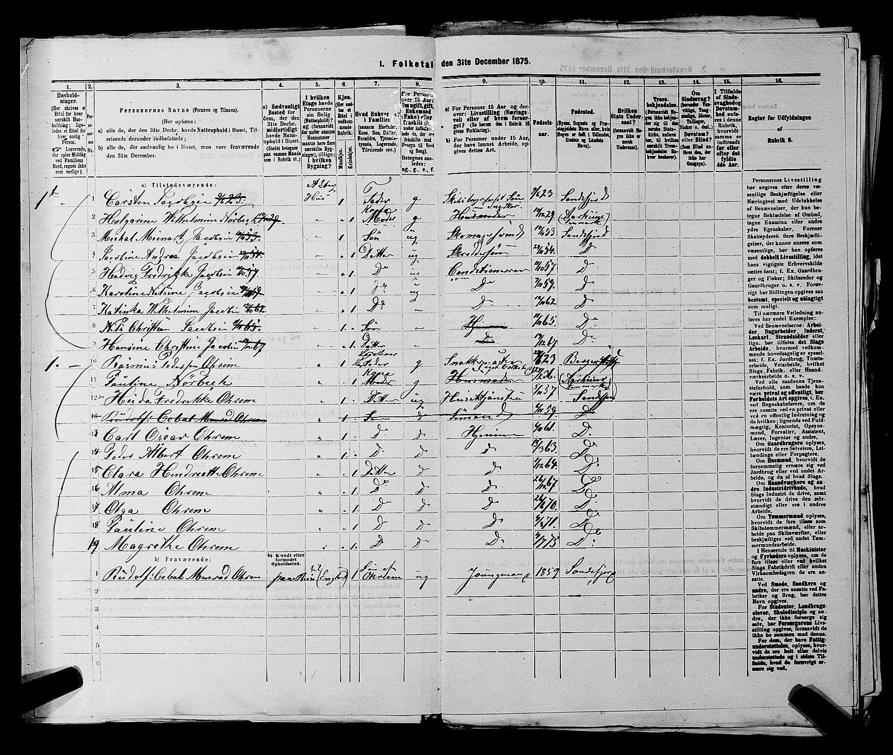 SAKO, 1875 census for 0706B Sandeherred/Sandefjord, 1875, p. 556