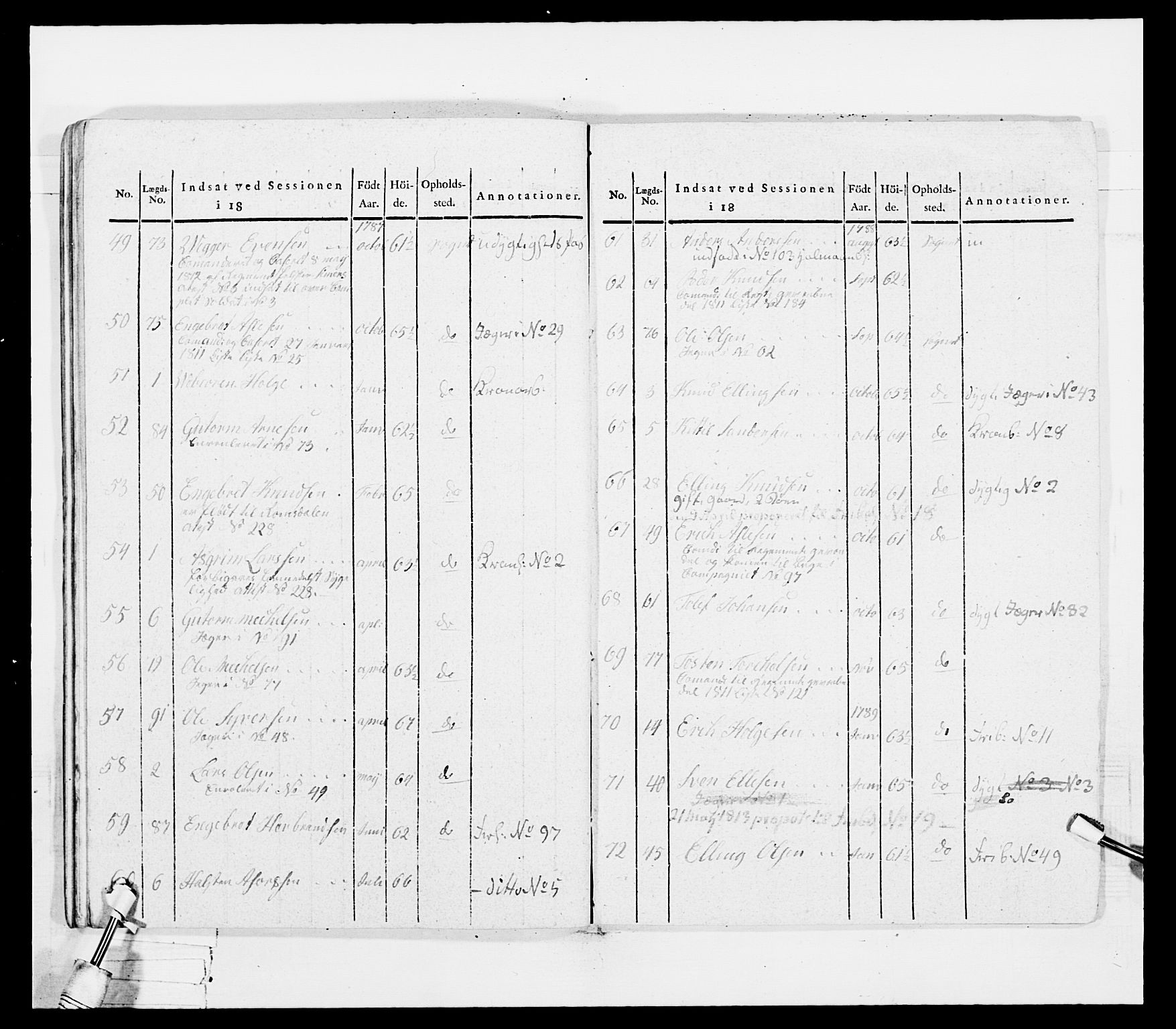 Generalitets- og kommissariatskollegiet, Det kongelige norske kommissariatskollegium, AV/RA-EA-5420/E/Eh/L0036a: Nordafjelske gevorbne infanteriregiment, 1813, p. 500