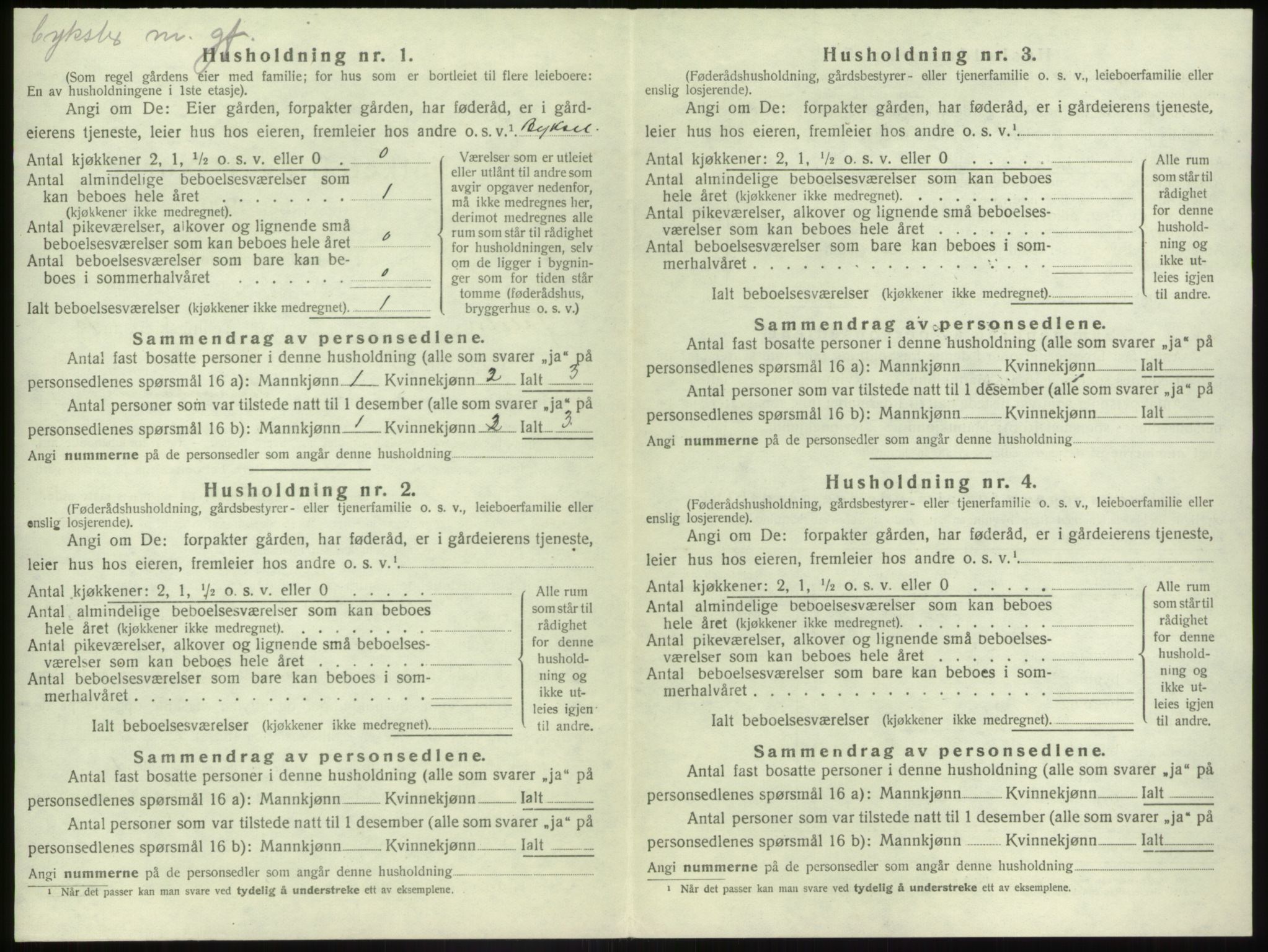 SAB, 1920 census for Jølster, 1920, p. 675