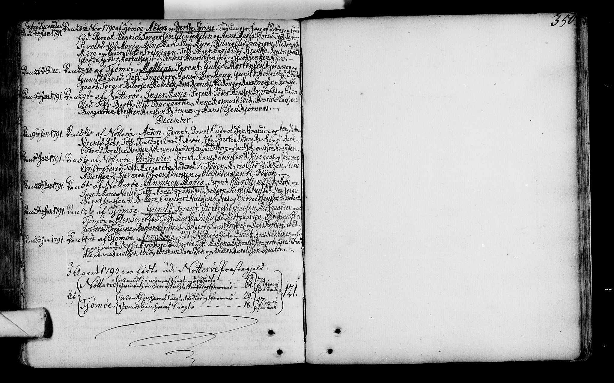 Nøtterøy kirkebøker, AV/SAKO-A-354/F/Fa/L0002: Parish register (official) no. I 2, 1738-1790, p. 350