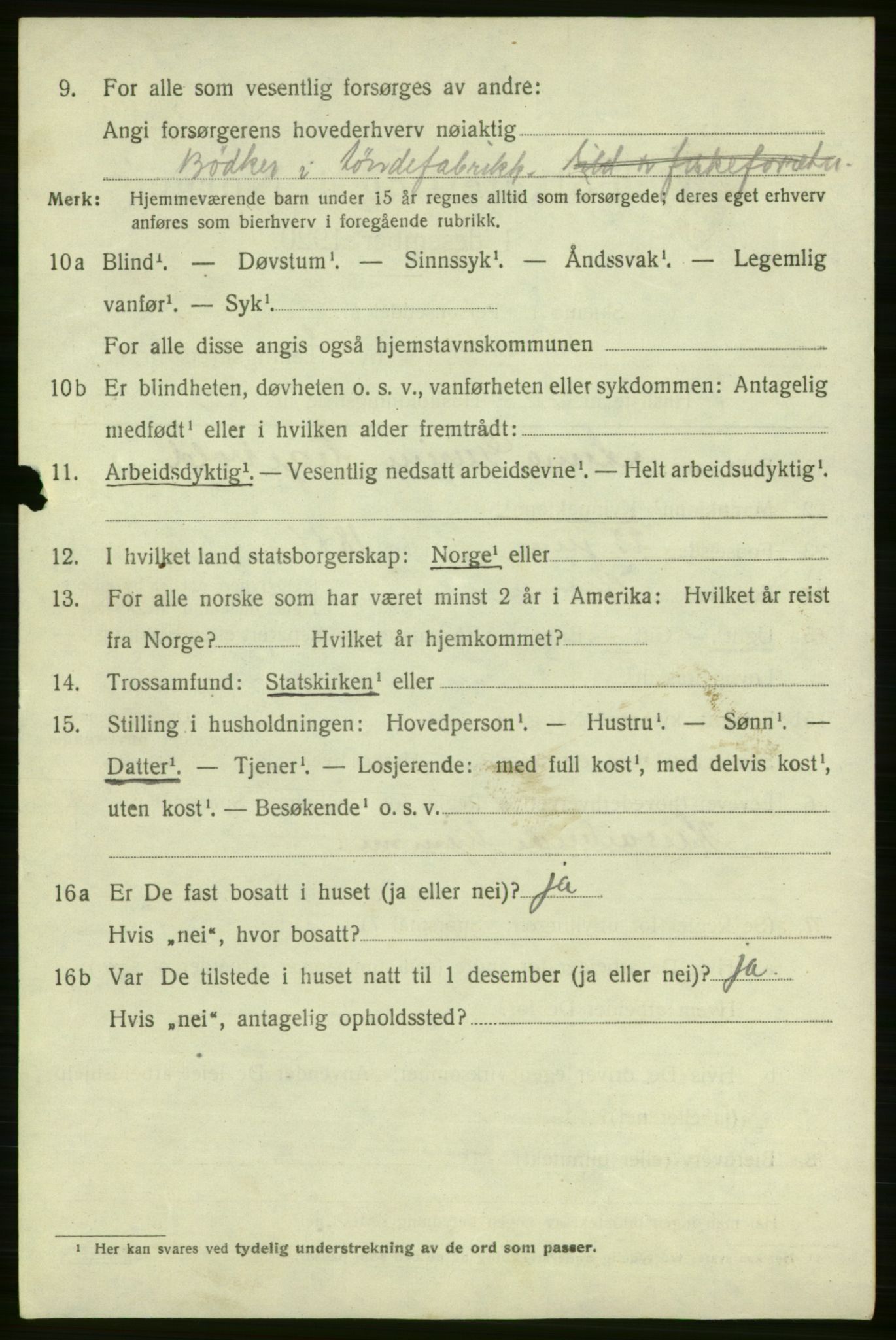 SAB, 1920 census for Florø, 1920, p. 1683