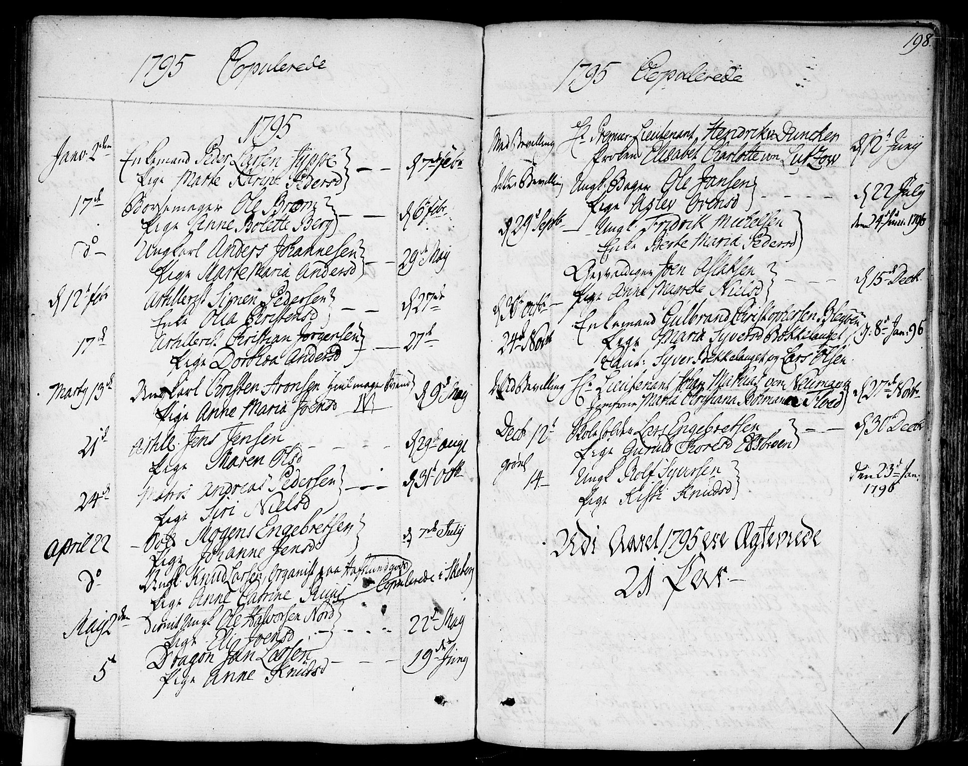 Garnisonsmenigheten Kirkebøker, SAO/A-10846/F/Fa/L0003: Parish register (official) no. 3, 1777-1809, p. 198