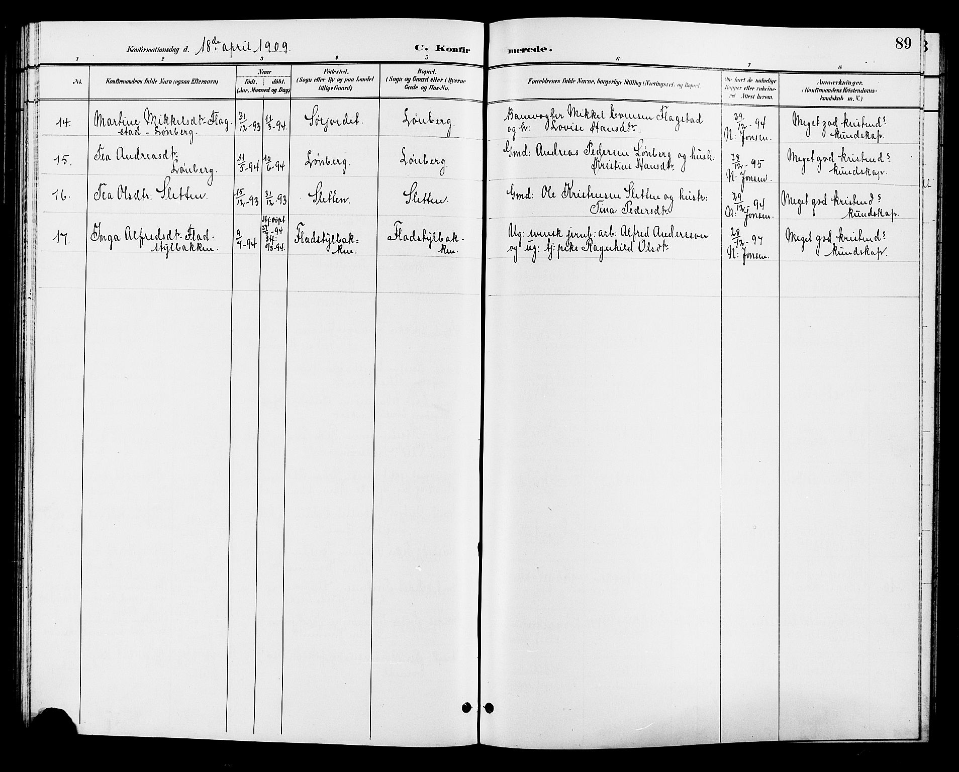 Øyer prestekontor, SAH/PREST-084/H/Ha/Hab/L0005: Parish register (copy) no. 5, 1897-1913, p. 89