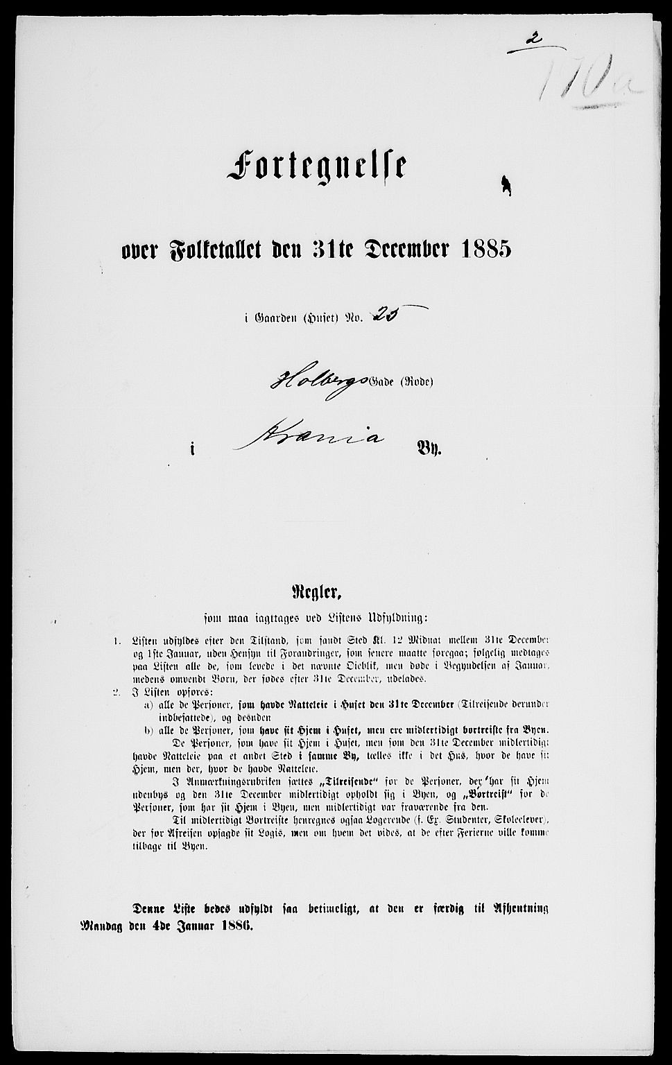 RA, 1885 census for 0301 Kristiania, 1885, p. 2811