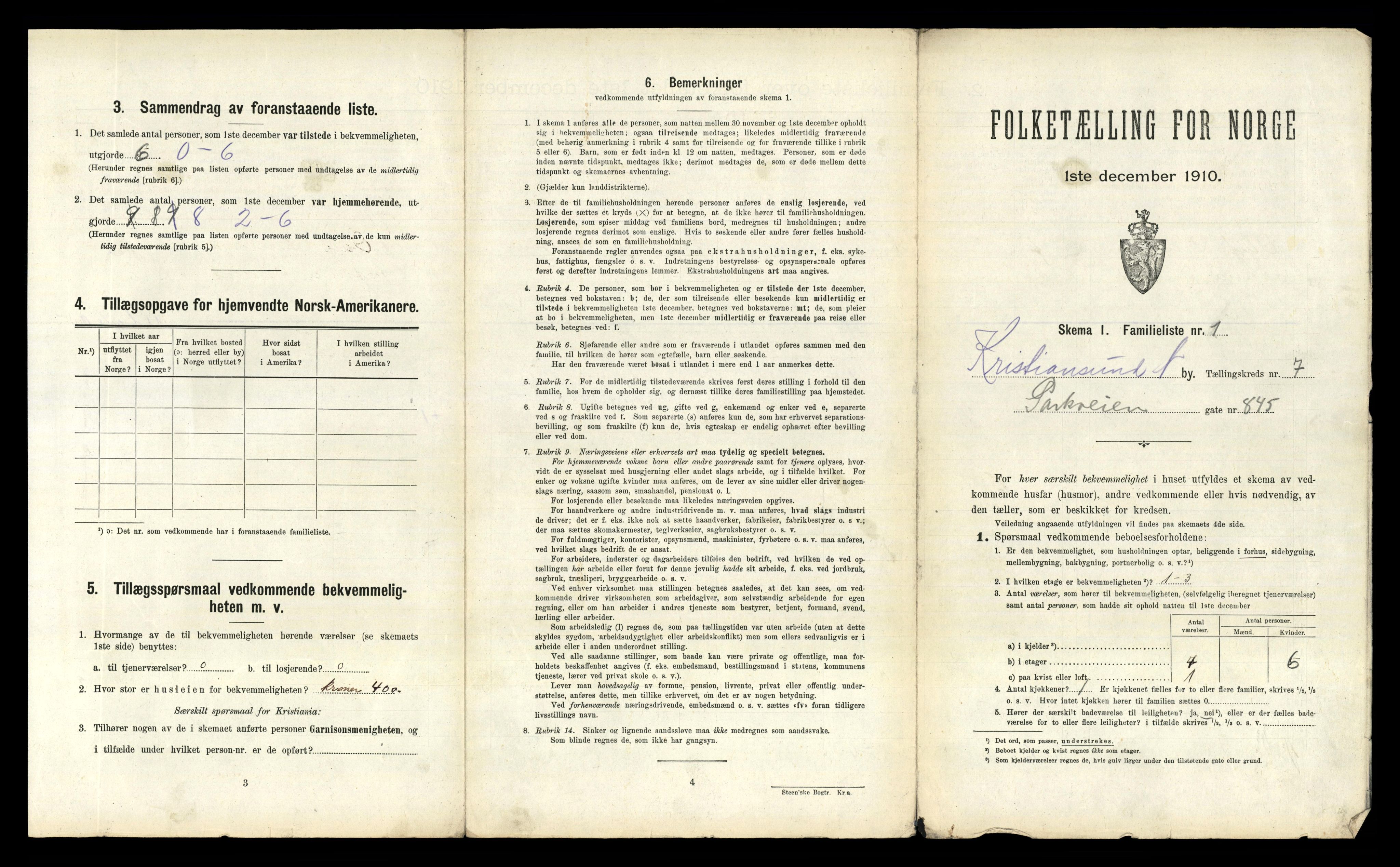 RA, 1910 census for Kristiansund, 1910, p. 1513