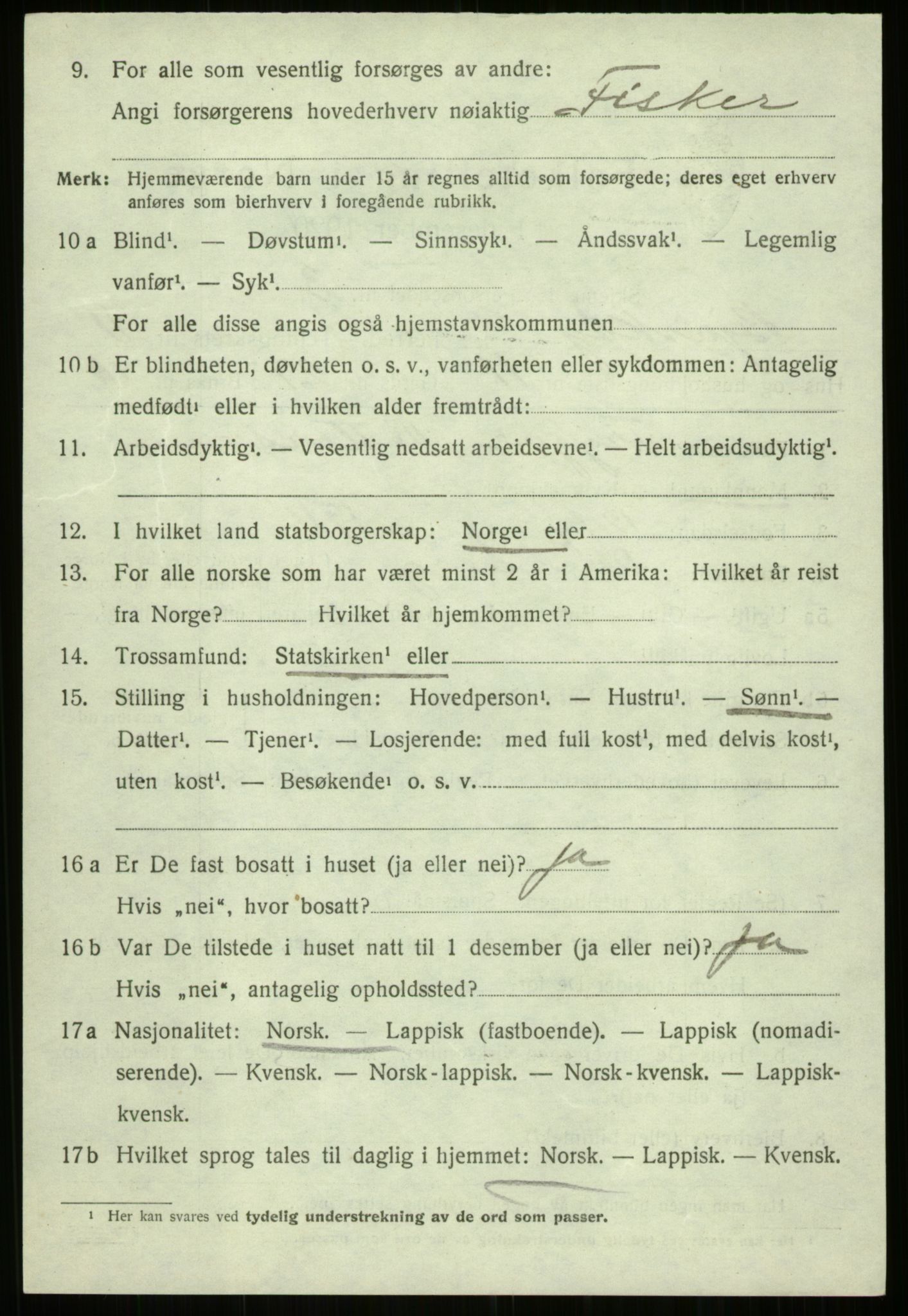 SATØ, 1920 census for Bjarkøy, 1920, p. 4404