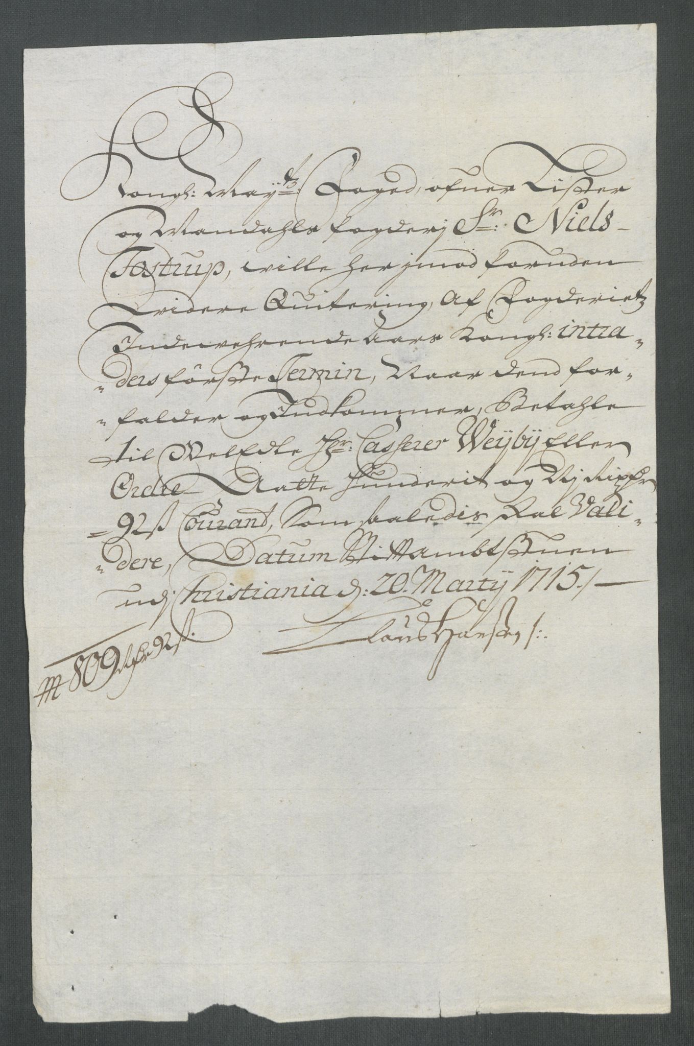 Rentekammeret inntil 1814, Reviderte regnskaper, Fogderegnskap, AV/RA-EA-4092/R43/L2559: Fogderegnskap Lista og Mandal, 1715, p. 396