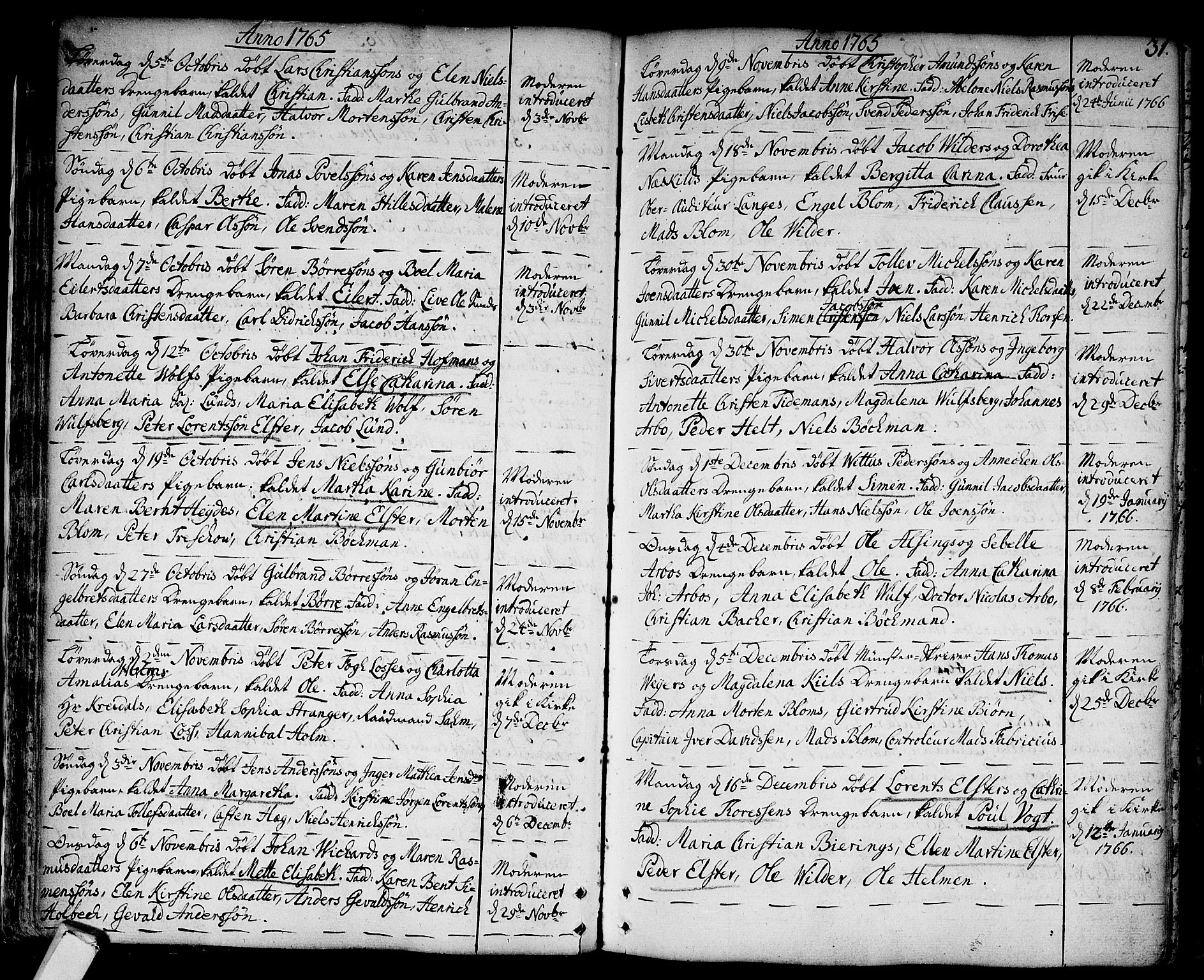 Strømsø kirkebøker, AV/SAKO-A-246/F/Fa/L0009: Parish register (official) no. I 9, 1752-1791, p. 31