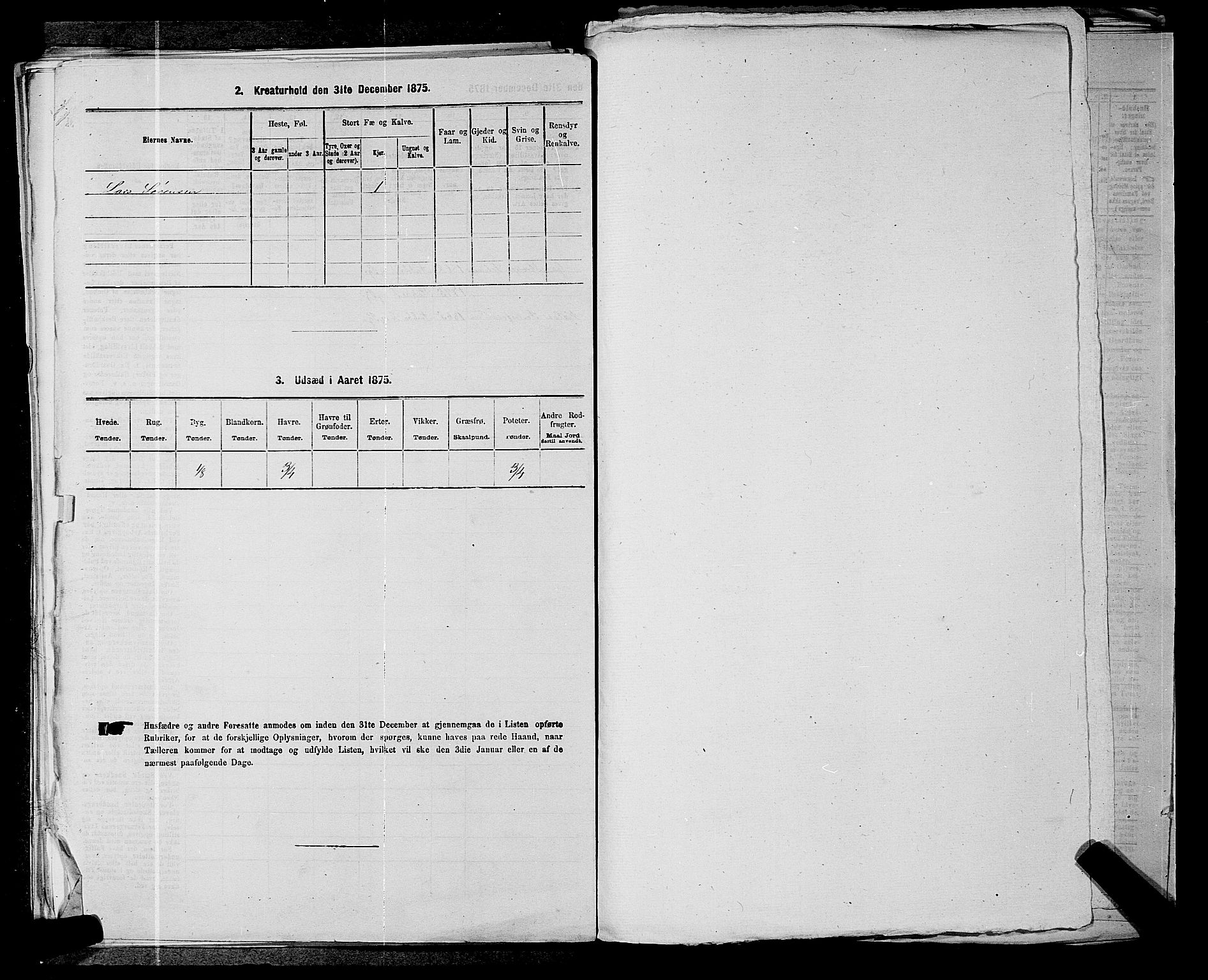 SAKO, 1875 census for 0720P Stokke, 1875, p. 1506