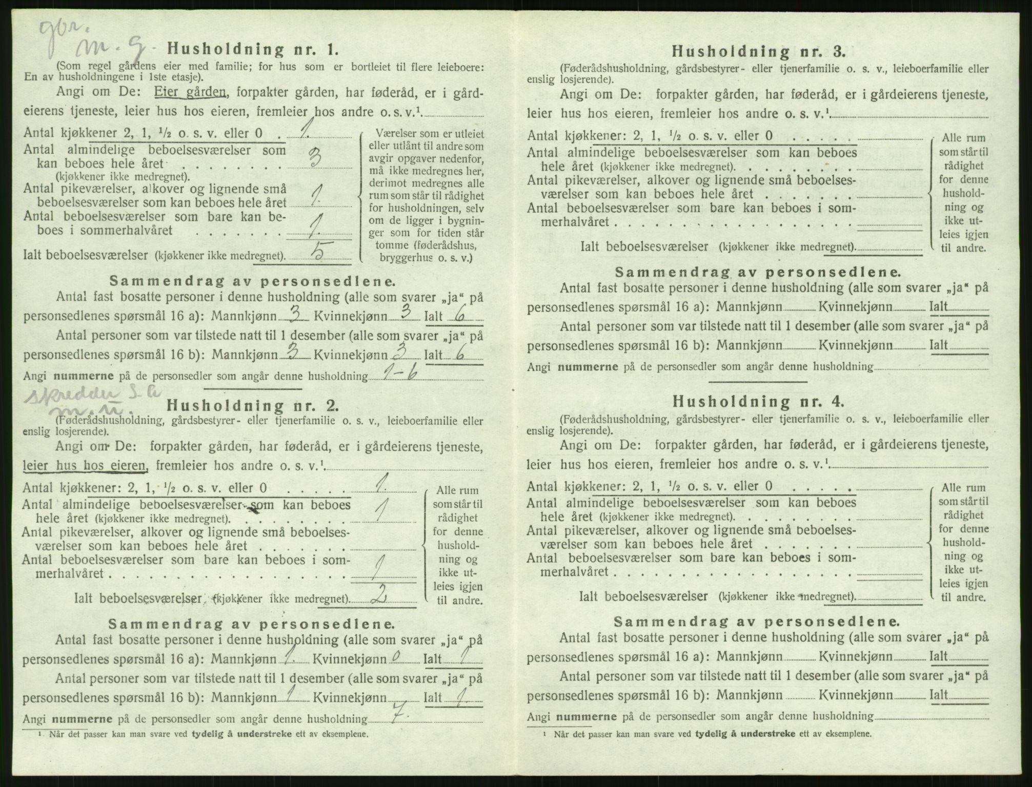 SAT, 1920 census for Bolsøy, 1920, p. 1334