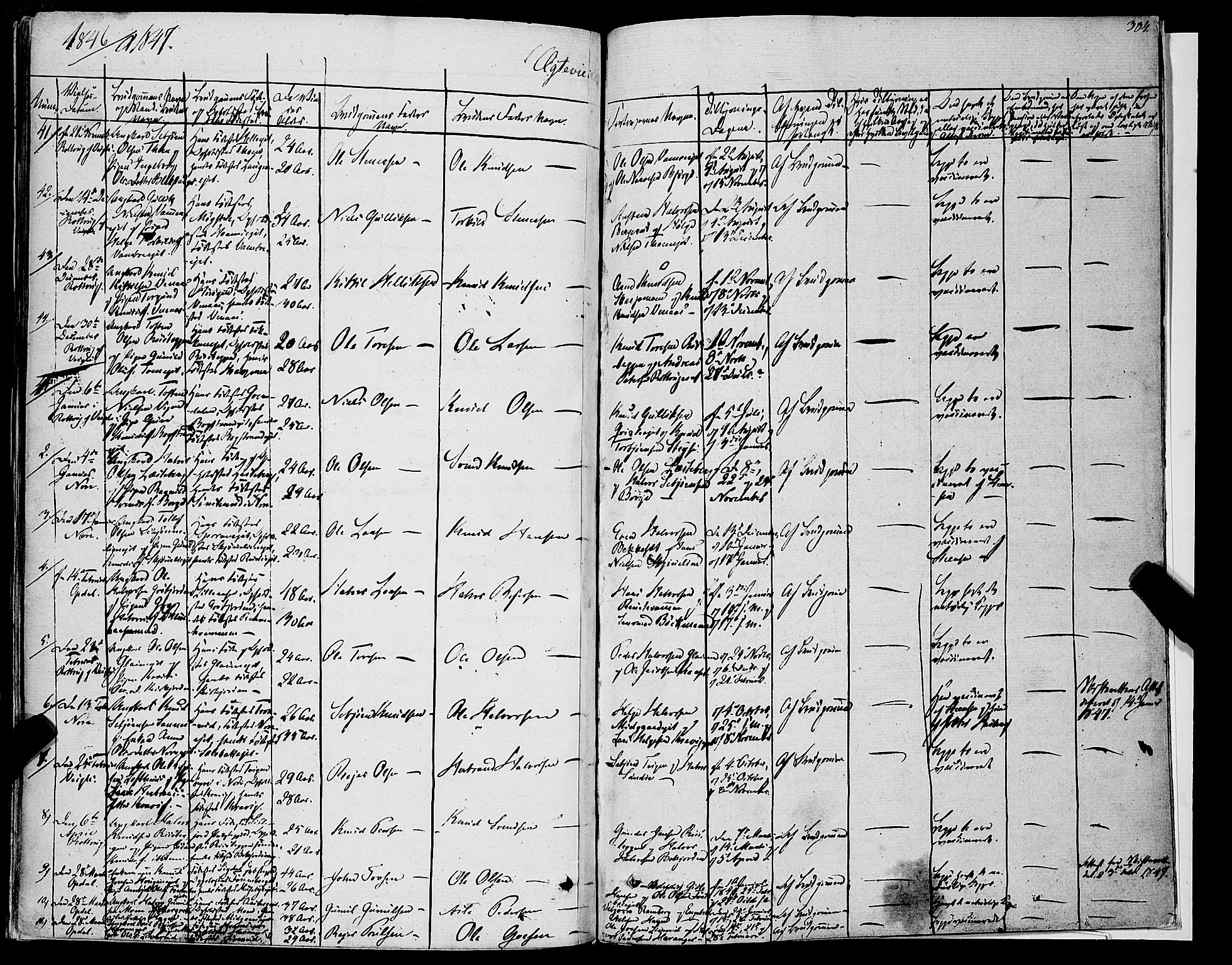 Rollag kirkebøker, SAKO/A-240/F/Fa/L0007: Parish register (official) no. I 7, 1828-1847, p. 384