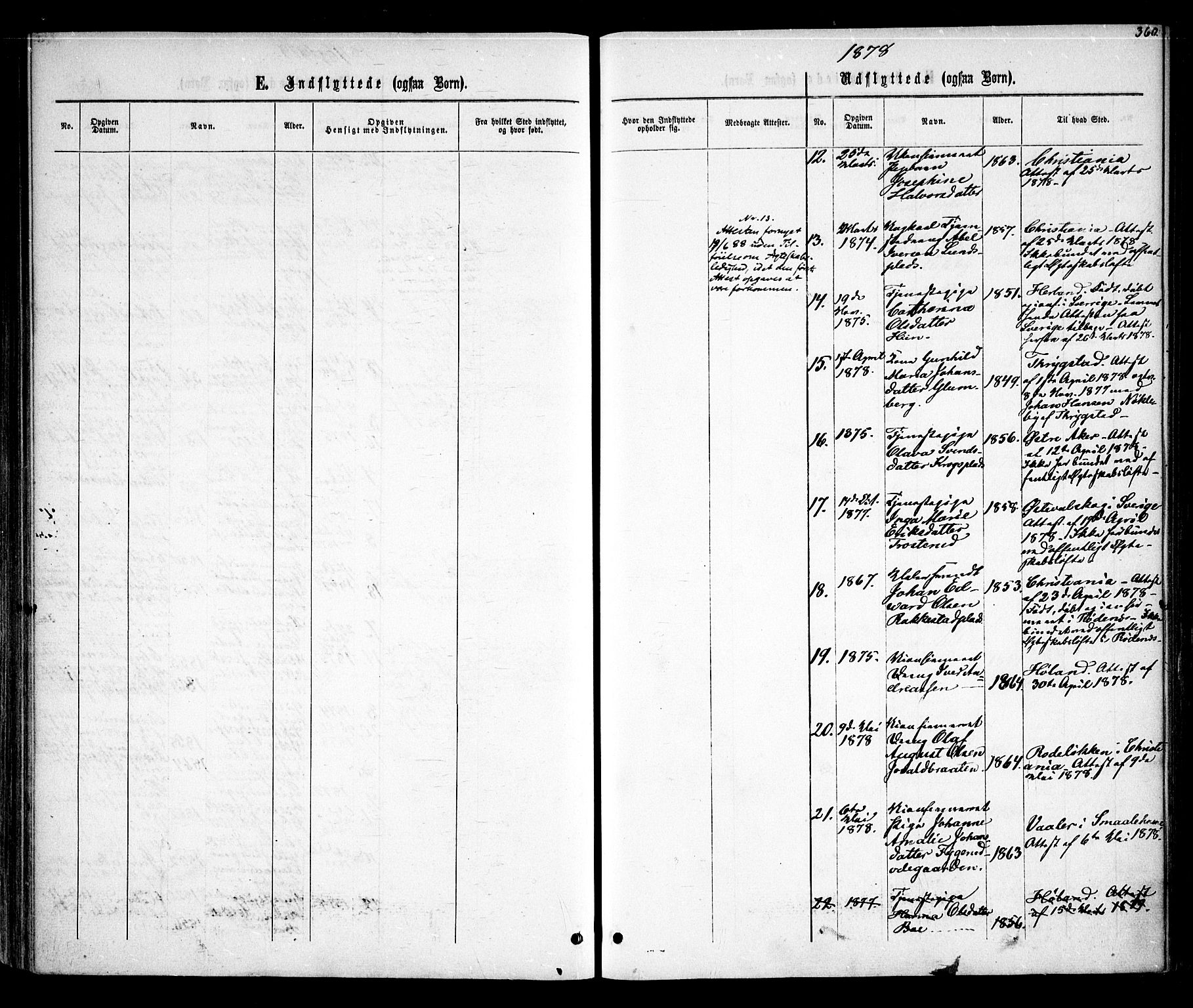 Rødenes prestekontor Kirkebøker, AV/SAO-A-2005/F/Fa/L0008: Parish register (official) no. I 8, 1869-1879, p. 360