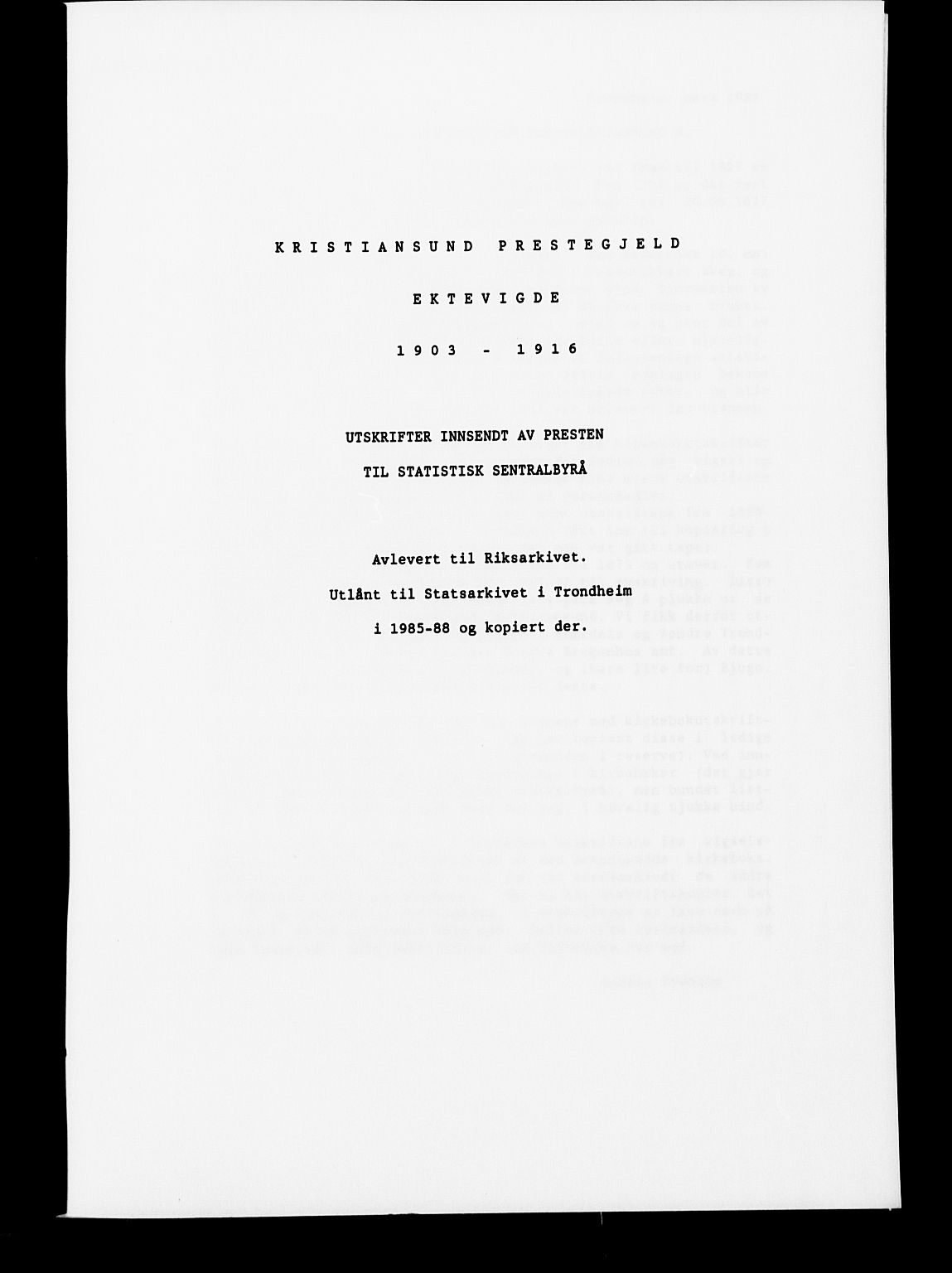 Ministerialprotokoller, klokkerbøker og fødselsregistre - Møre og Romsdal, AV/SAT-A-1454/572/L0859: Parish register (official) no. 572D03, 1903-1916