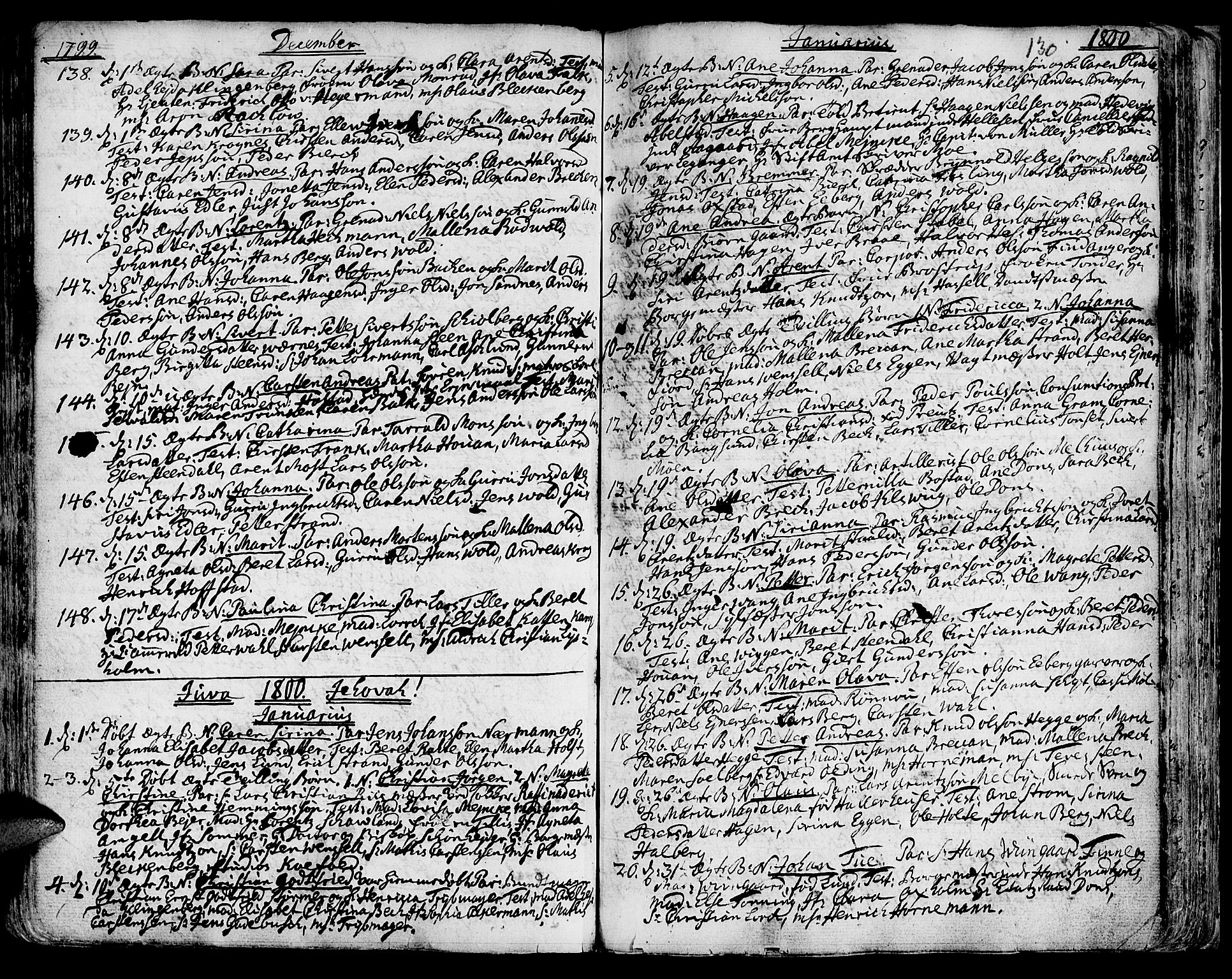 Ministerialprotokoller, klokkerbøker og fødselsregistre - Sør-Trøndelag, SAT/A-1456/601/L0039: Parish register (official) no. 601A07, 1770-1819, p. 130