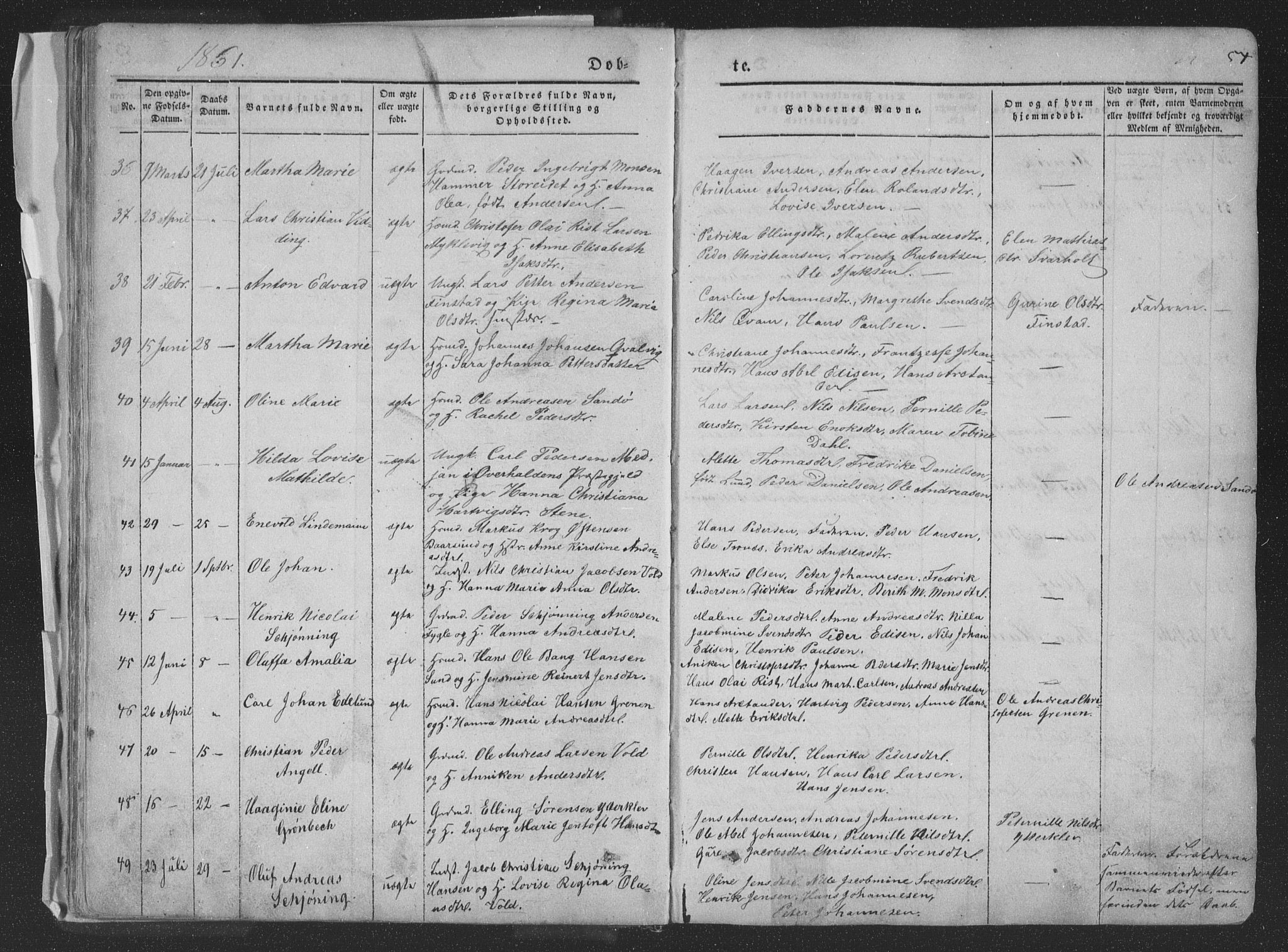 Ministerialprotokoller, klokkerbøker og fødselsregistre - Nordland, AV/SAT-A-1459/881/L1165: Parish register (copy) no. 881C02, 1854-1876, p. 54