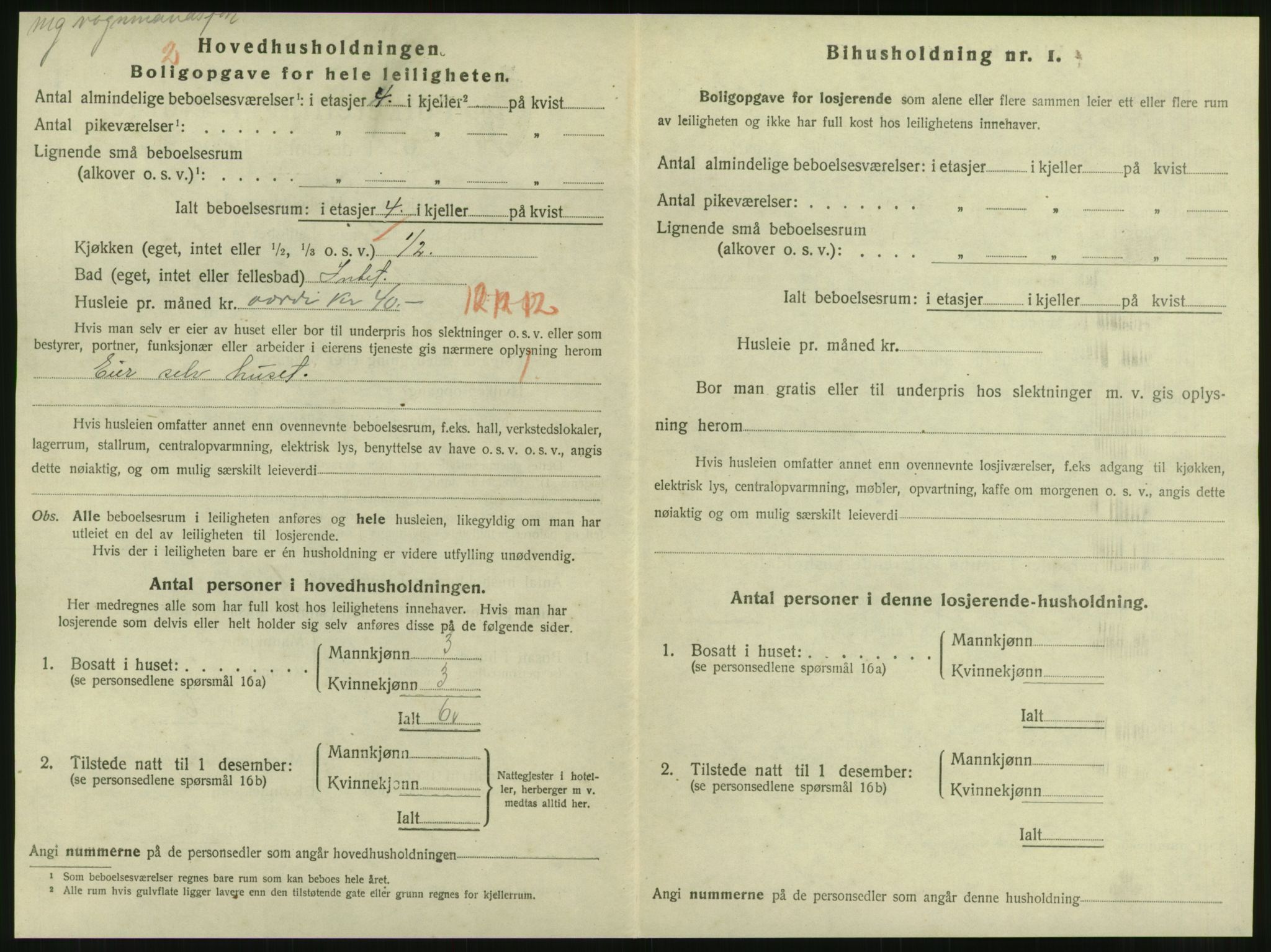 SAT, 1920 census for Steinkjer, 1920, p. 1375