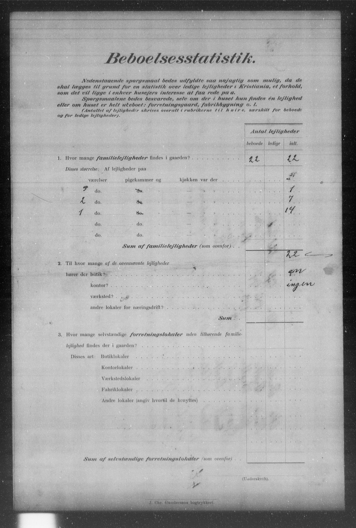 OBA, Municipal Census 1903 for Kristiania, 1903, p. 16121