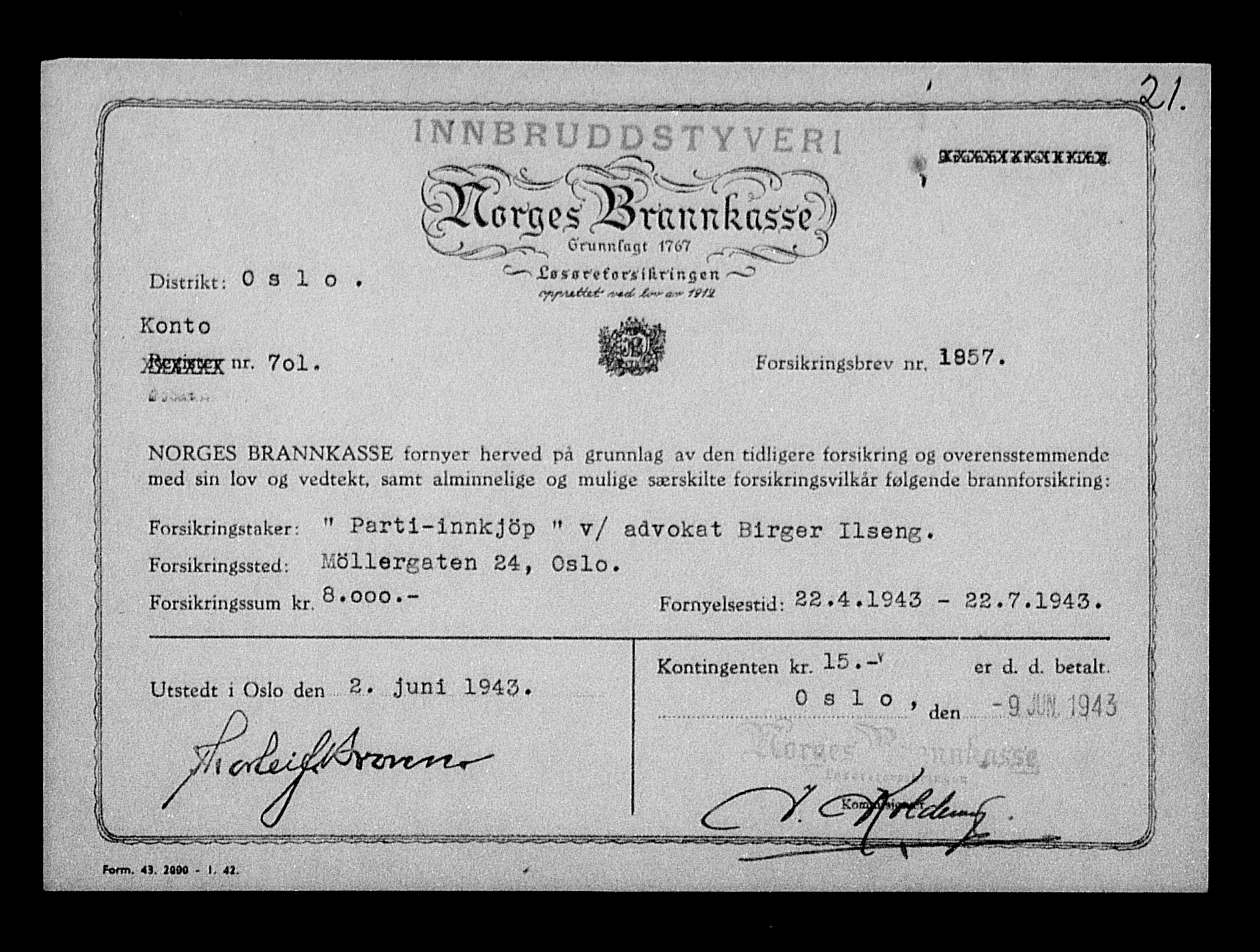 Justisdepartementet, Tilbakeføringskontoret for inndratte formuer, AV/RA-S-1564/H/Hc/Hcc/L0948: --, 1945-1947, p. 166